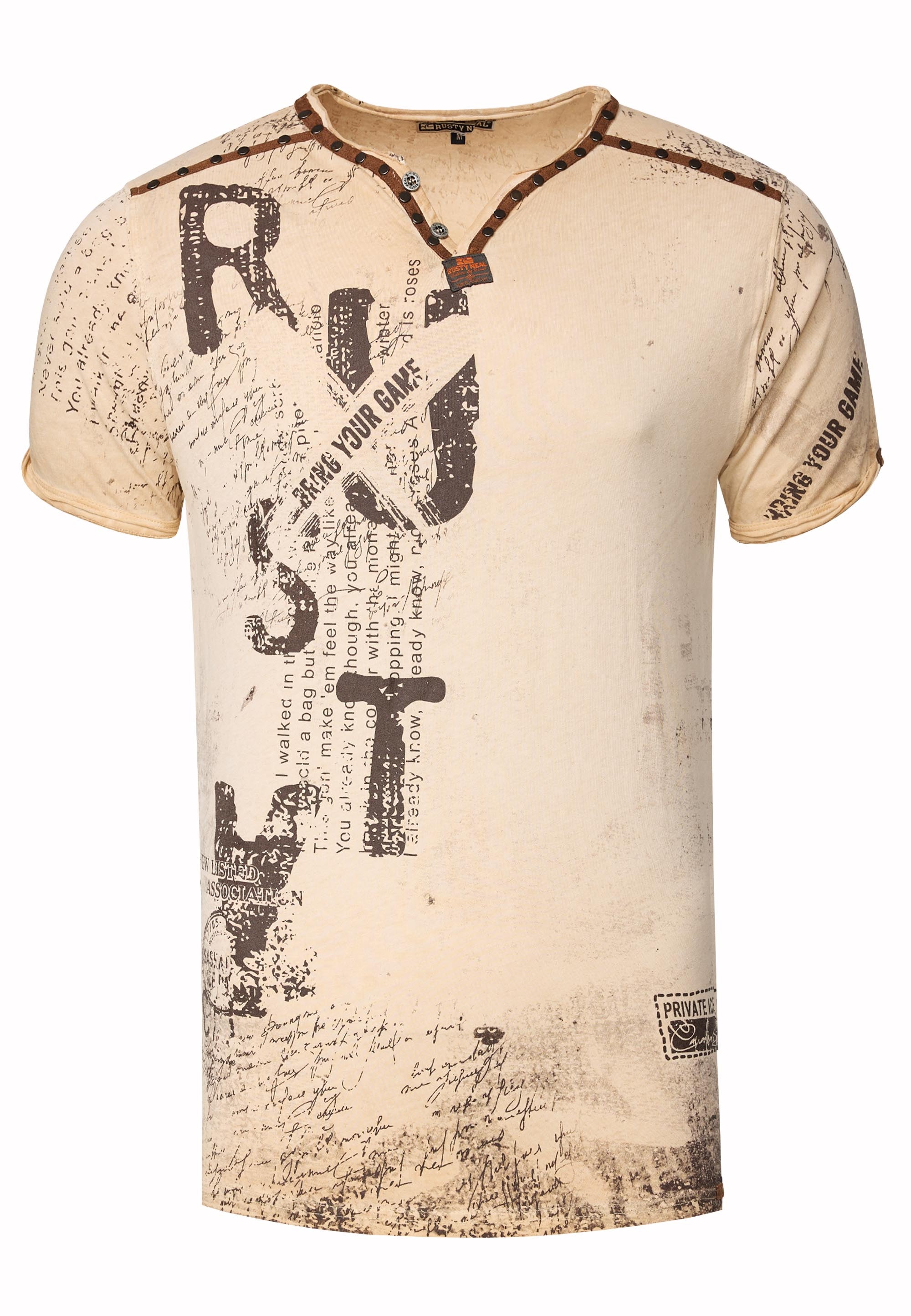 Rusty Neal T-Shirt, im Used-Look