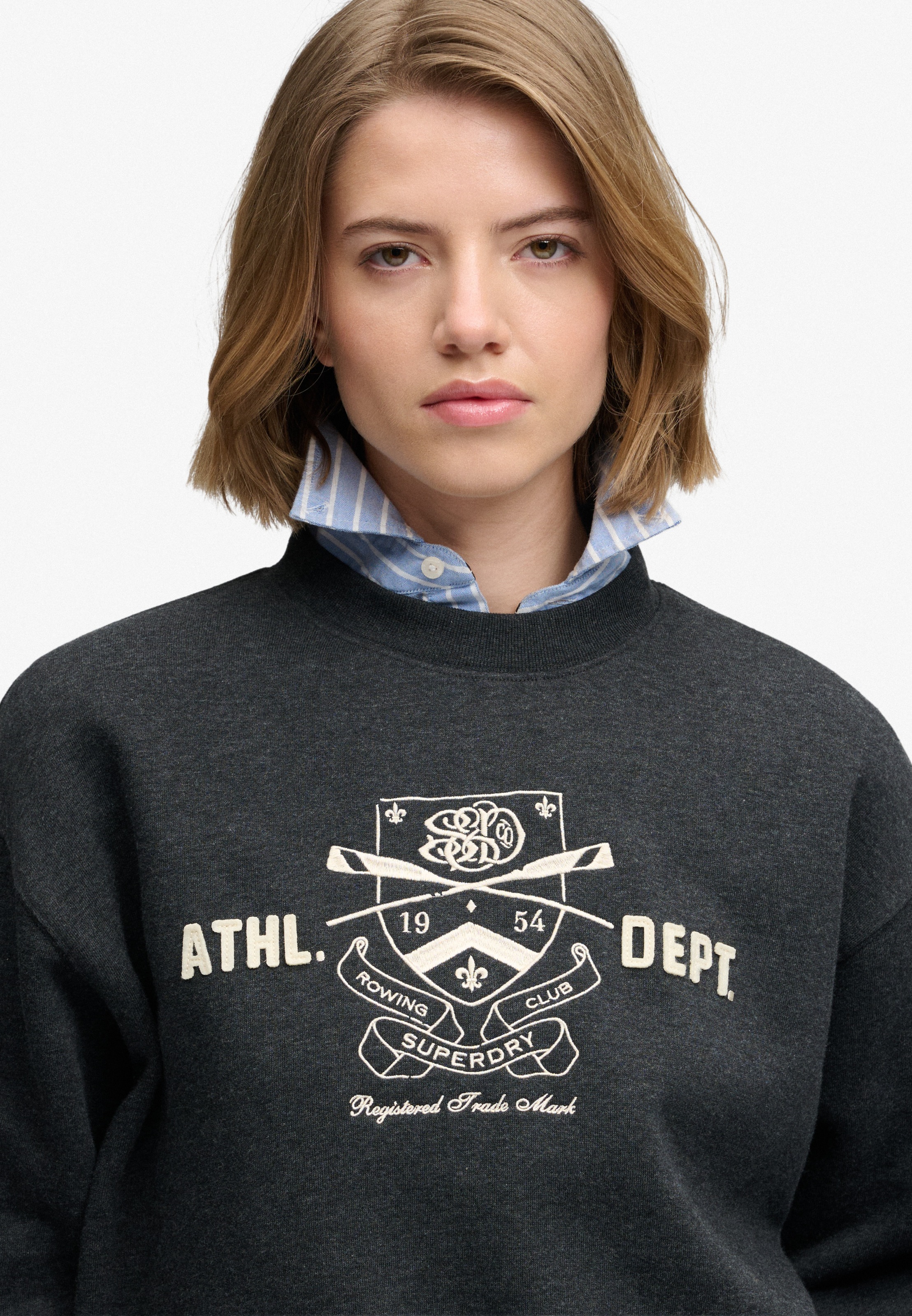 Superdry Sweatshirt »COUNTRY CLUB CREW«, Baumwollmischung, relaxed fit
