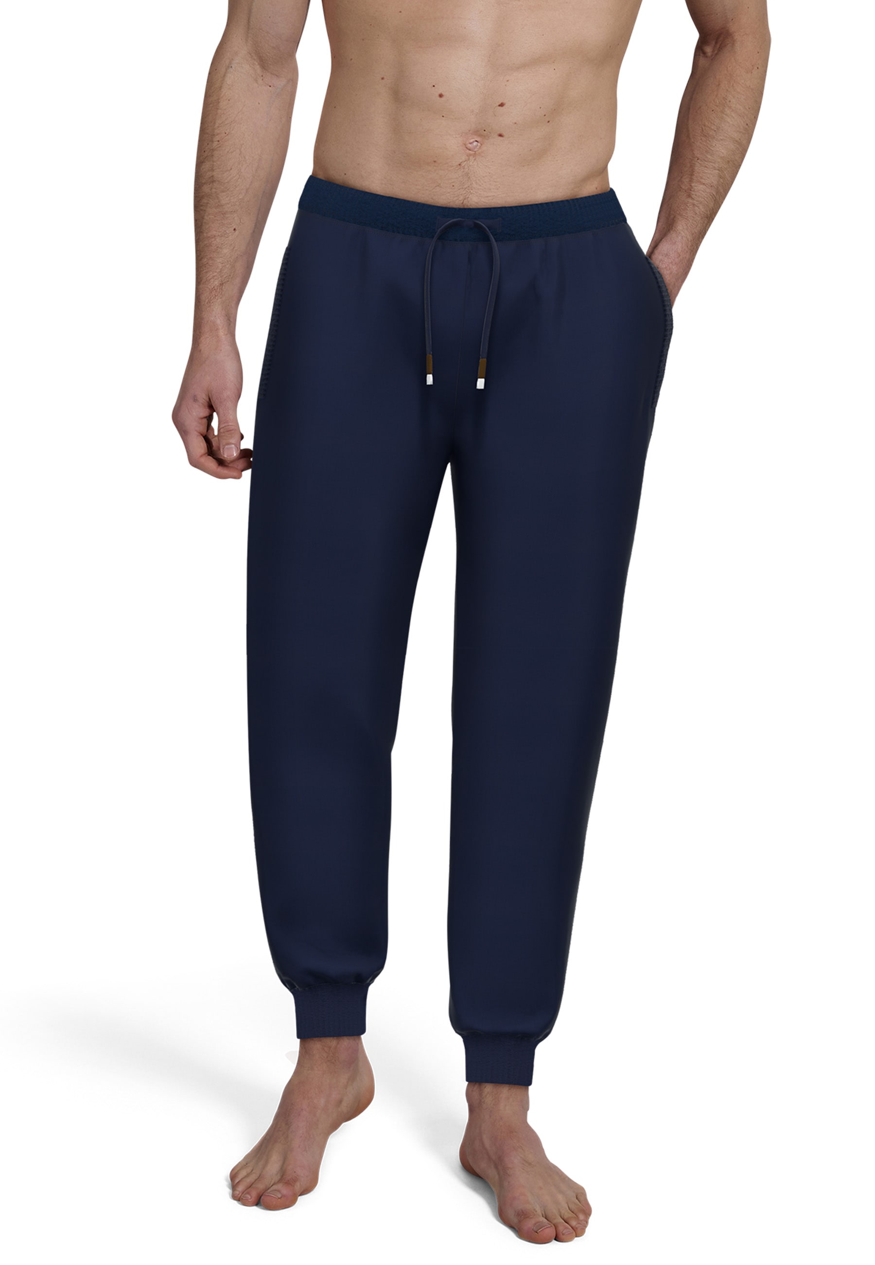 bugatti Pyjamahose "Bologna", mit Seitentaschen, niedriger Bund, bequem, el günstig online kaufen