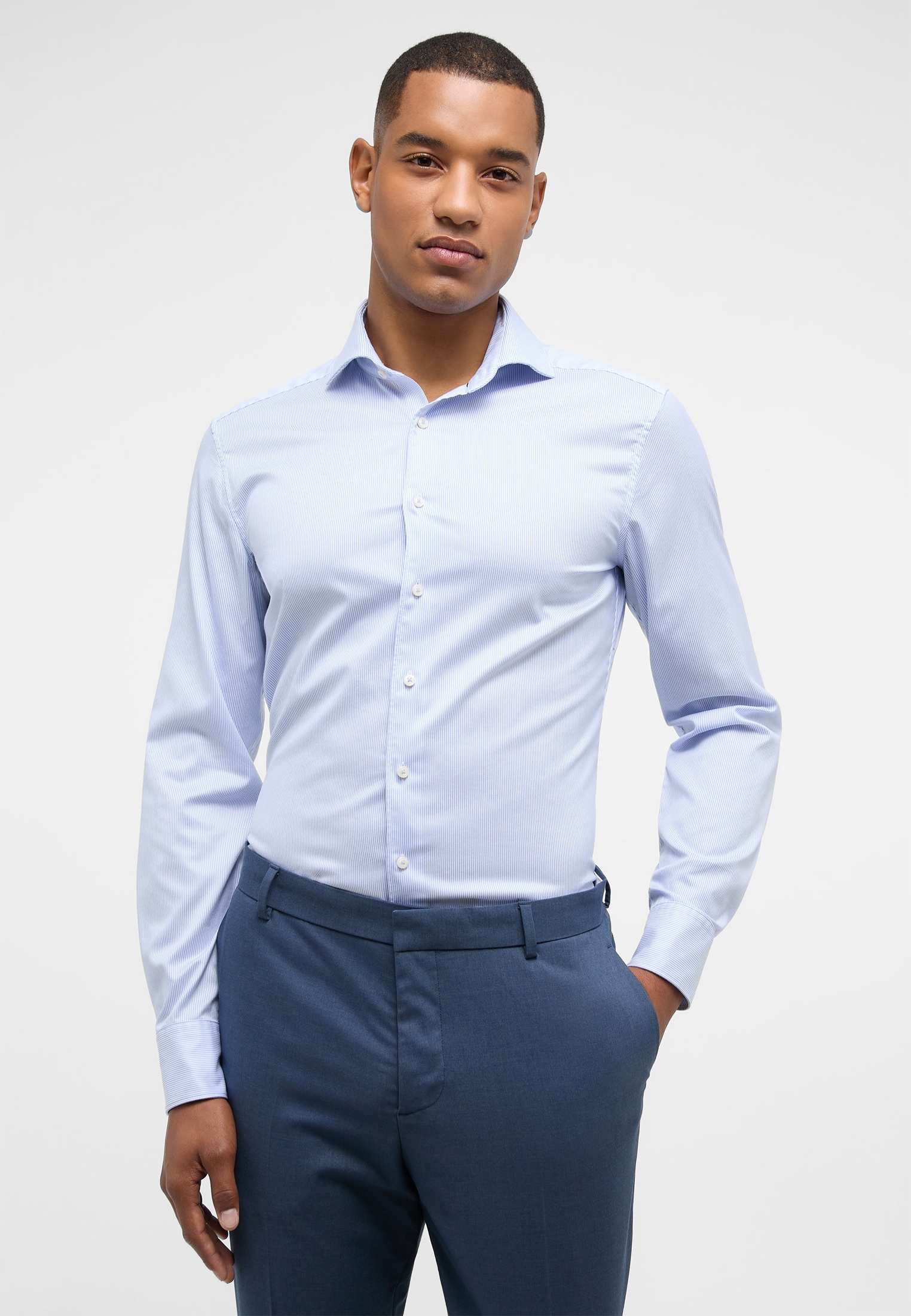 Eterna Langarmhemd "SLIM FIT", EASY IRON (bügelleicht) günstig online kaufen