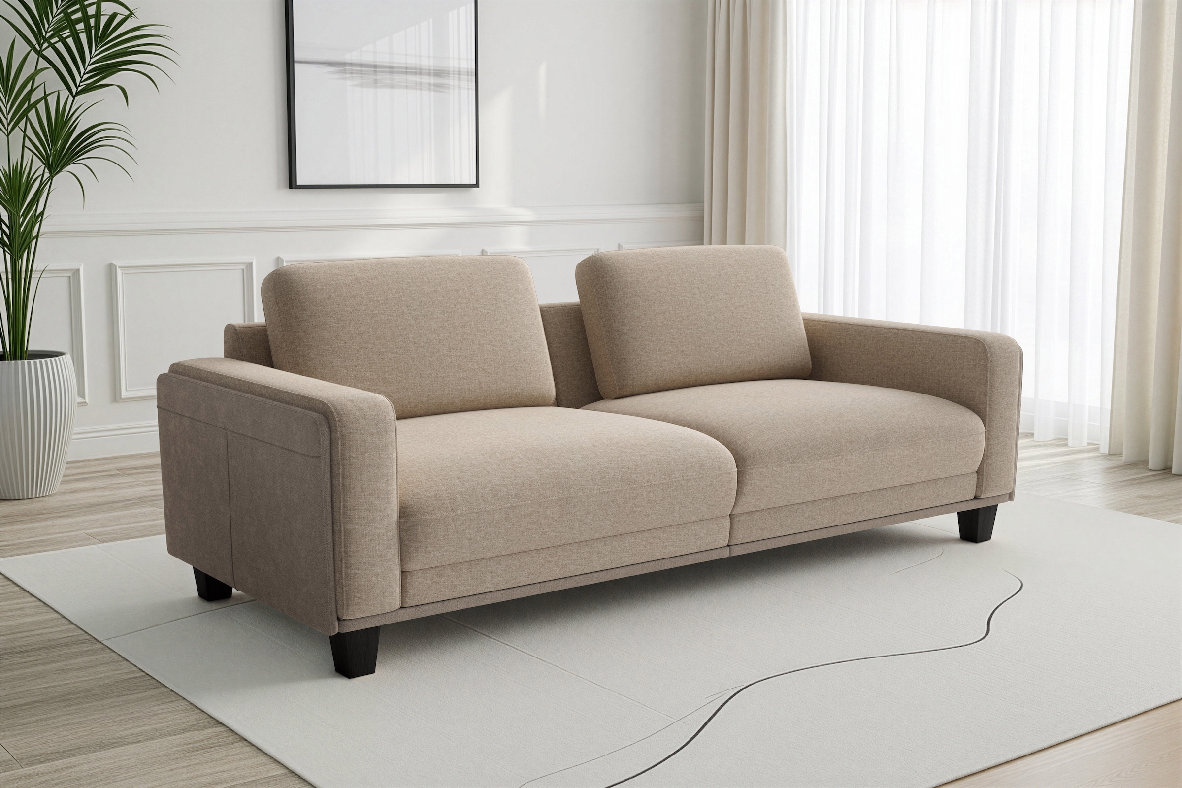 sit&more Big-Sofa "Concept" Modernes Sofa in drei Fußfarben zur Auswahl