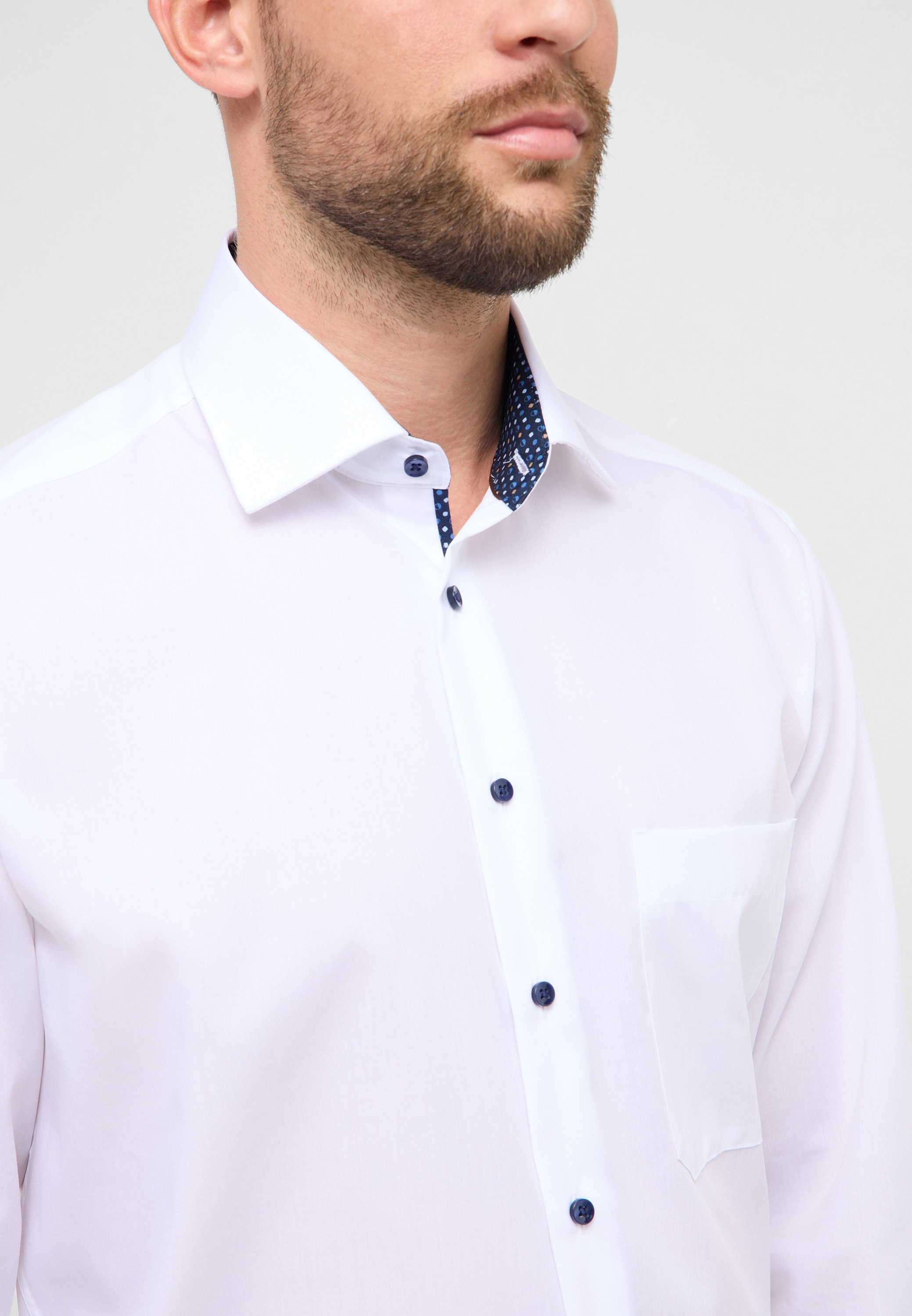 Eterna Langarmhemd »COMFORT FIT« NON IRON (bügelfrei)