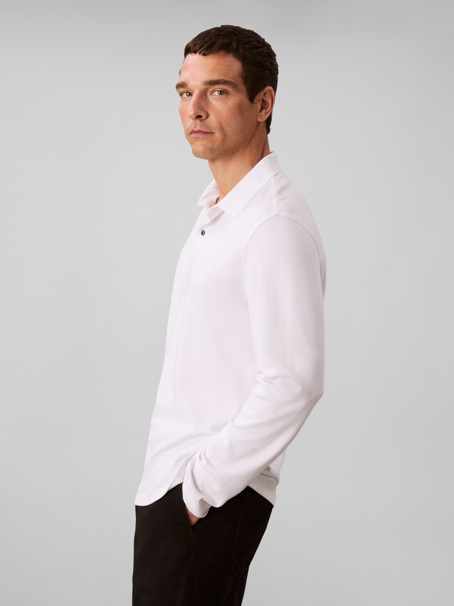 Calvin Klein Langarm-Poloshirt "LS SUPIMA COTTON SOLID POLO", regular fit m günstig online kaufen