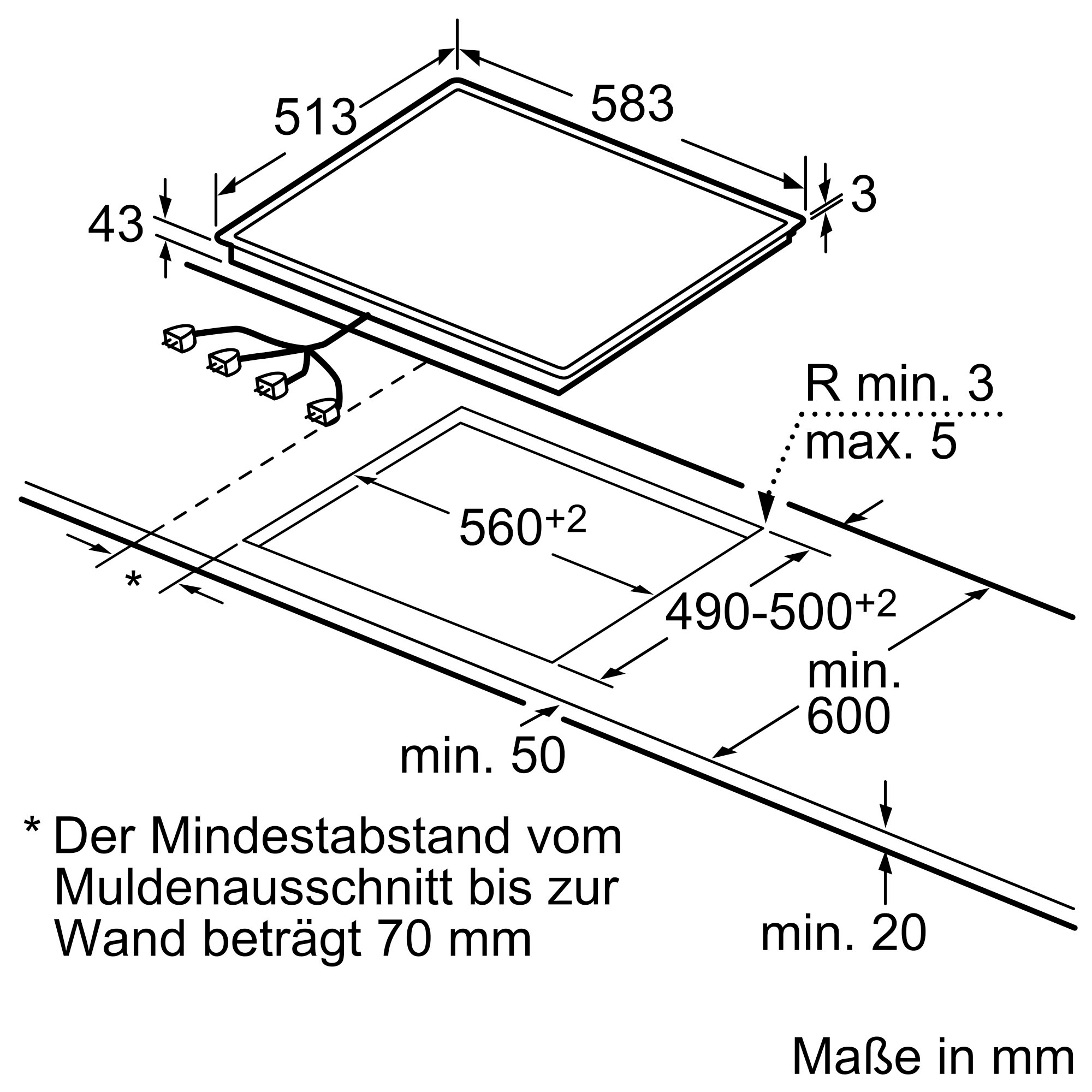 Constructa Elektro-Herd-Set »CH4M61063«, mit Teleskopauszug nachrüstbar, Hydrolyse