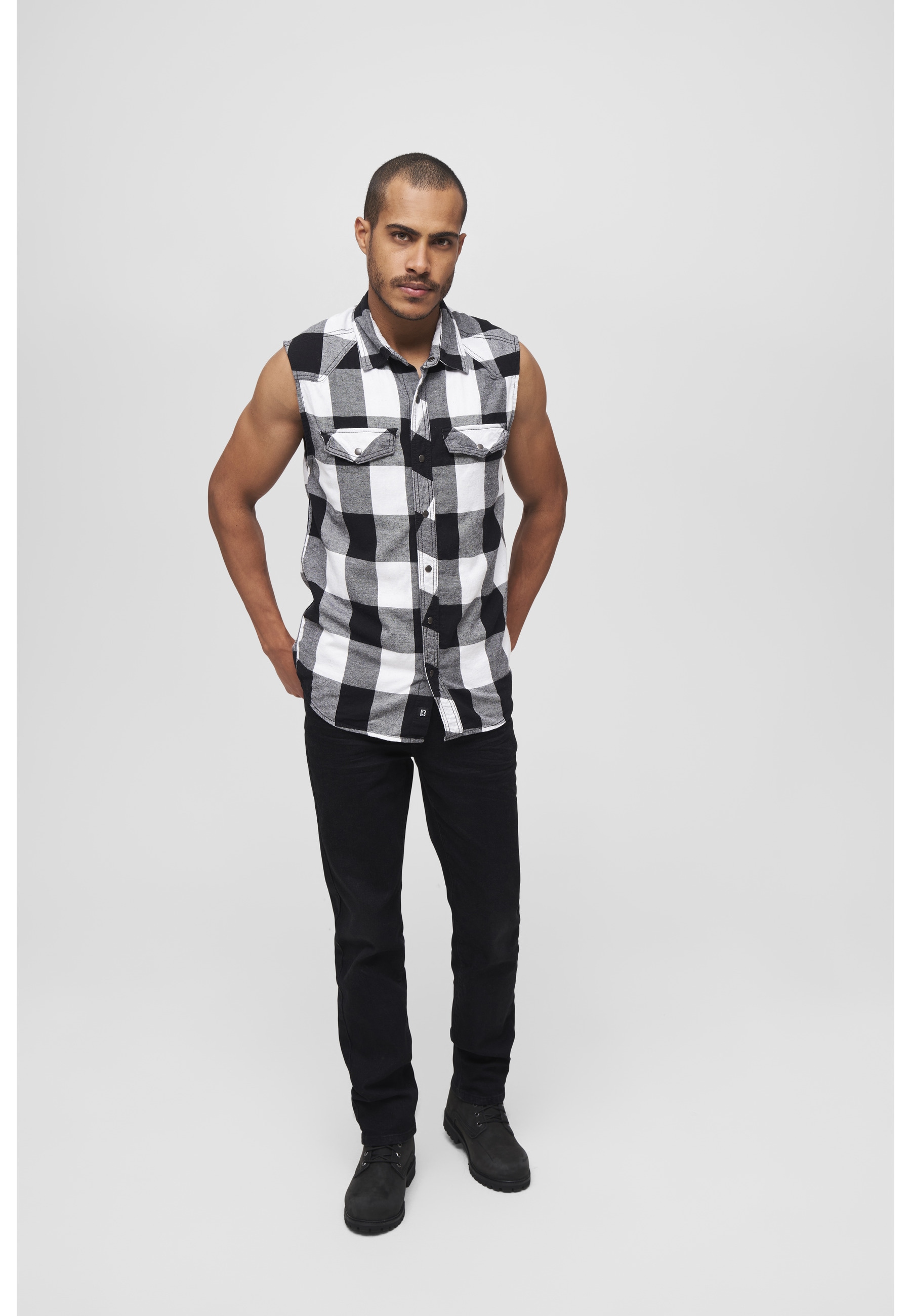 Brandit Jerseyweste »Brandit Herren Checkshirt Sleeveless« 1 Stk.