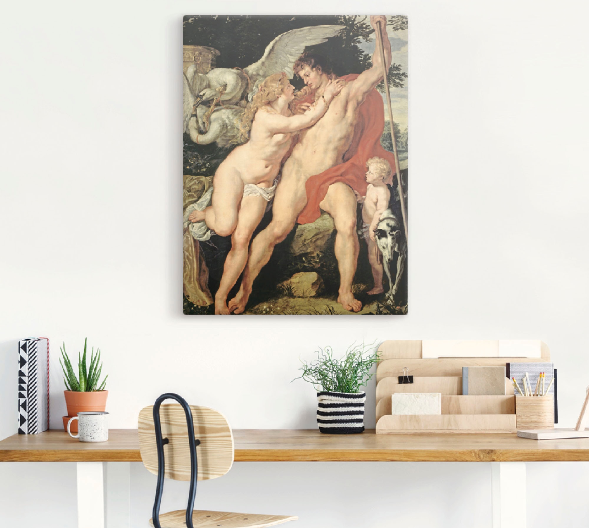 Artland Wandbild »Venus und Adonis. Um 1610«, Paar, (1 St.), als Leinwandbild, Wandaufkleber in verschied. Größen