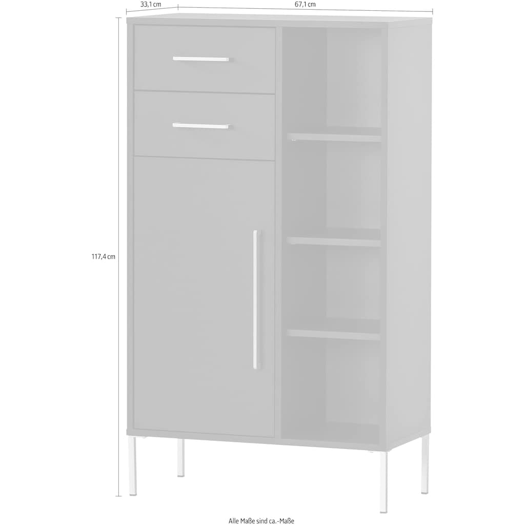 welltime Midischrank »Kent«, Breite 67,1 cm, made in Germany