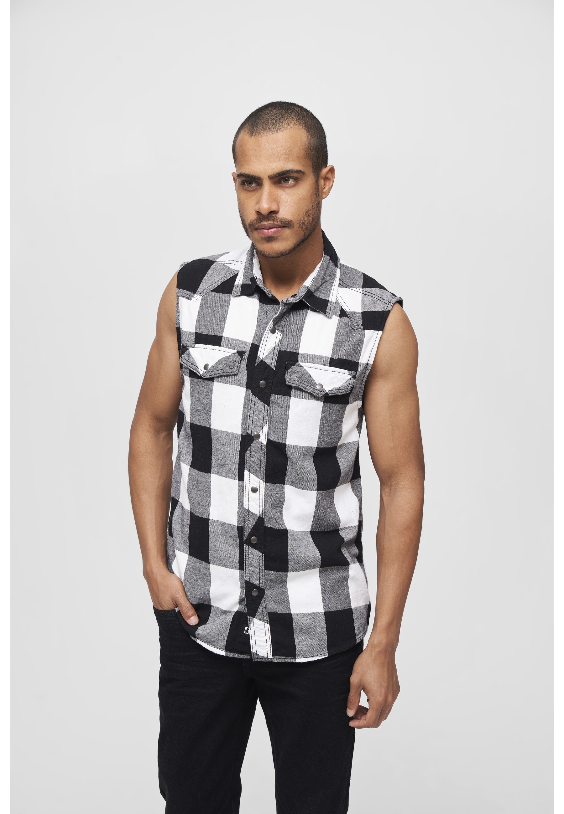 Brandit Jerseyweste »Brandit Herren Checkshirt Sleeveless« 1 Stk.