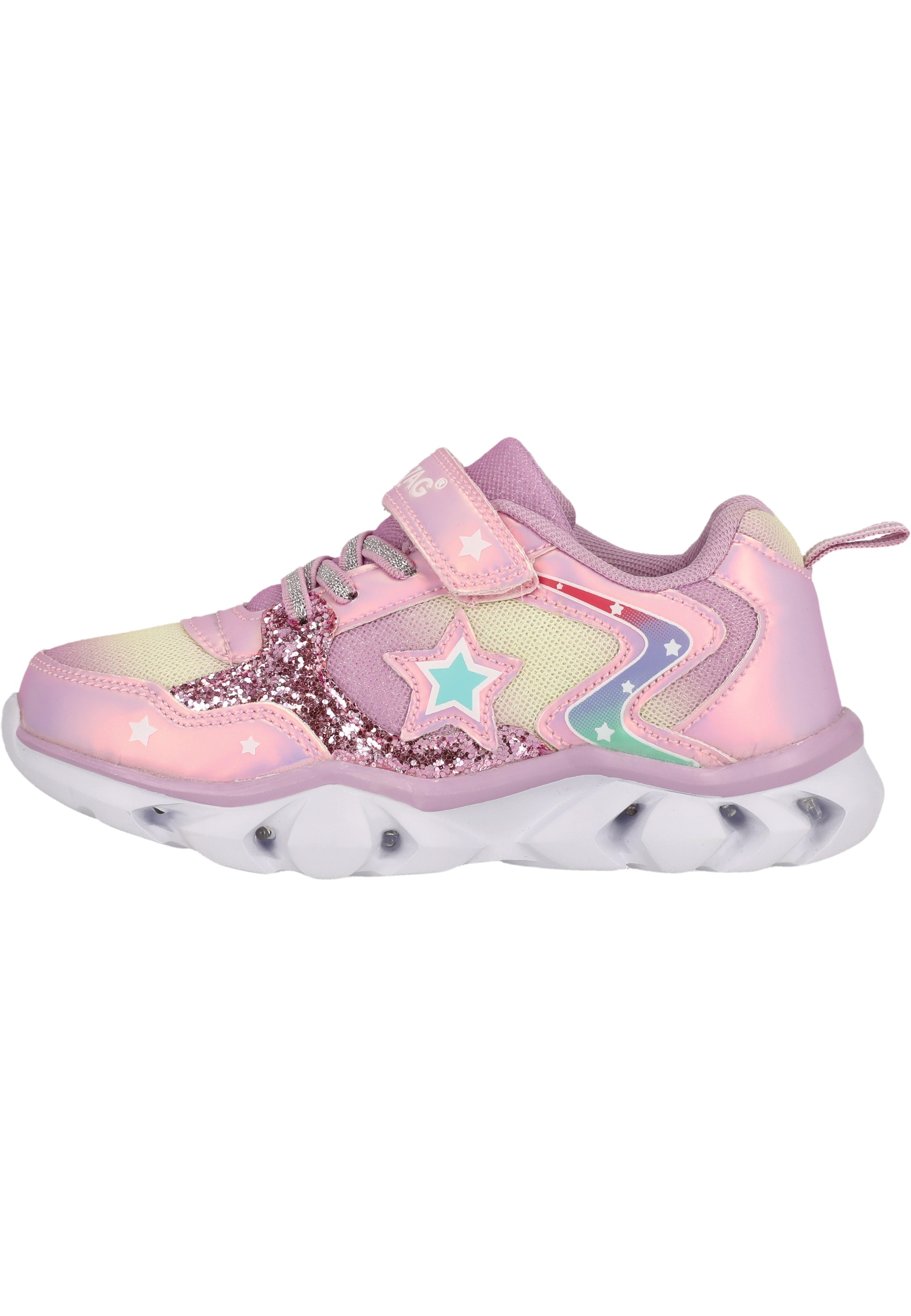 ZIGZAG Sneaker »Saserta«, im stylischen Metallic-Design mit aufleuchtender Sohle