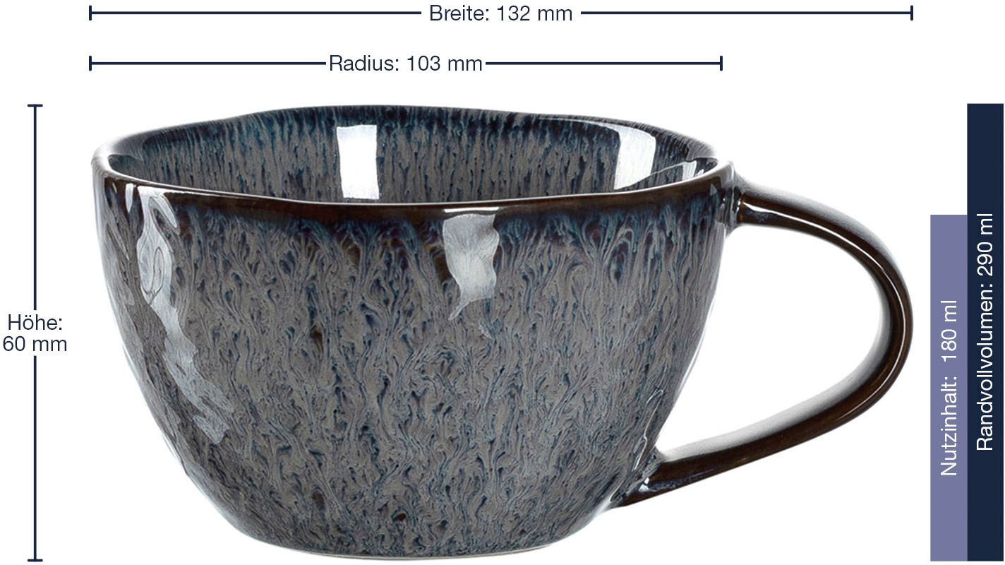 LEONARDO Tasse »MATERA«, (Set, 4 tlg.), 290 ml, 4-teilig