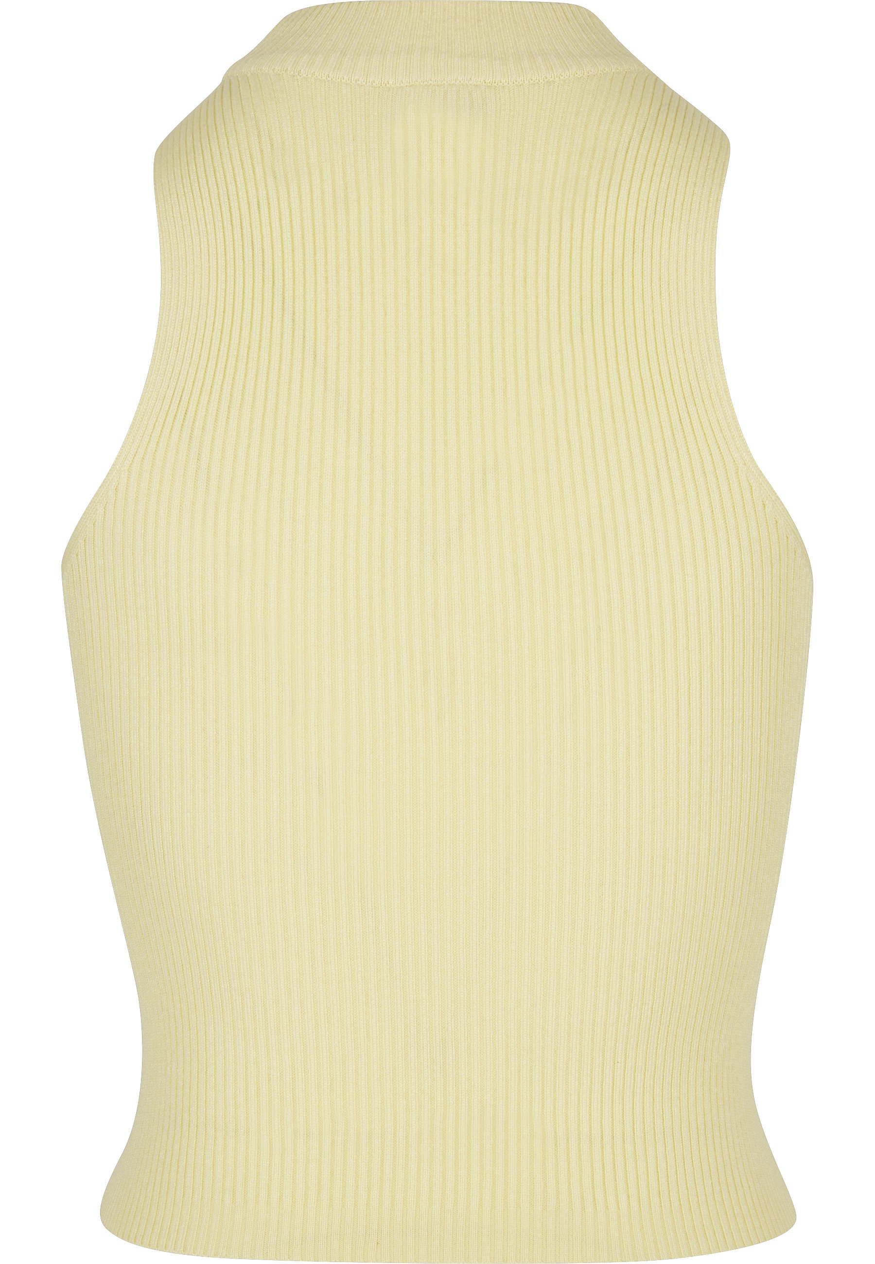 URBAN CLASSICS Tanktop »Urban Classics Damen Ladies Short Rib Knit Turtleneck Top« 1 Stk.