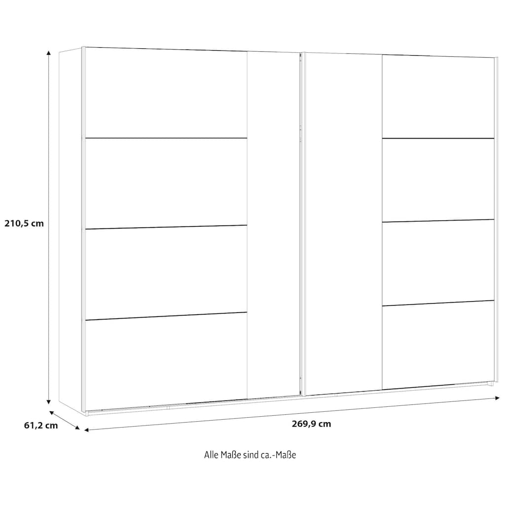 FORTE Schwebetürenschrank