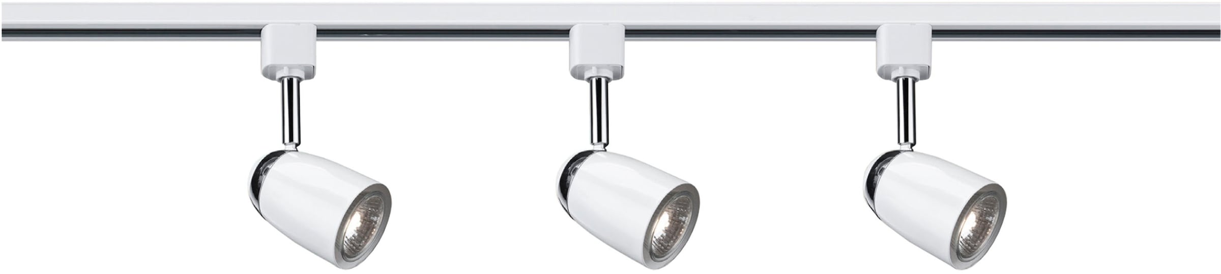 Searchlight LED Deckenspots »Track & Spot Pack - 3 LED Spots, 1 m Gleis, 2-Wege-Anschluss« GU10 1 Stk.