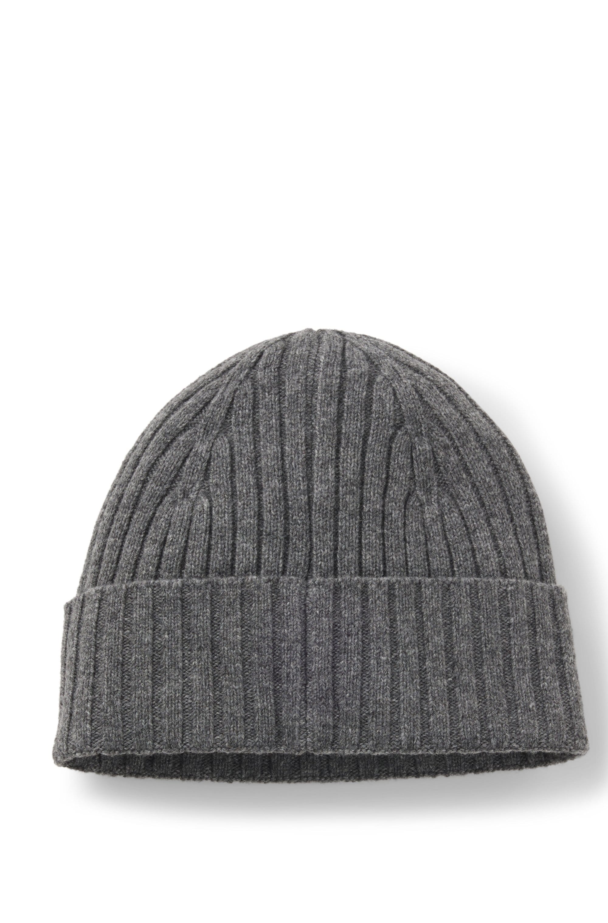 BOSS Strickmütze »Fino Hat« aus einem Schurwoll-Mix, unisex