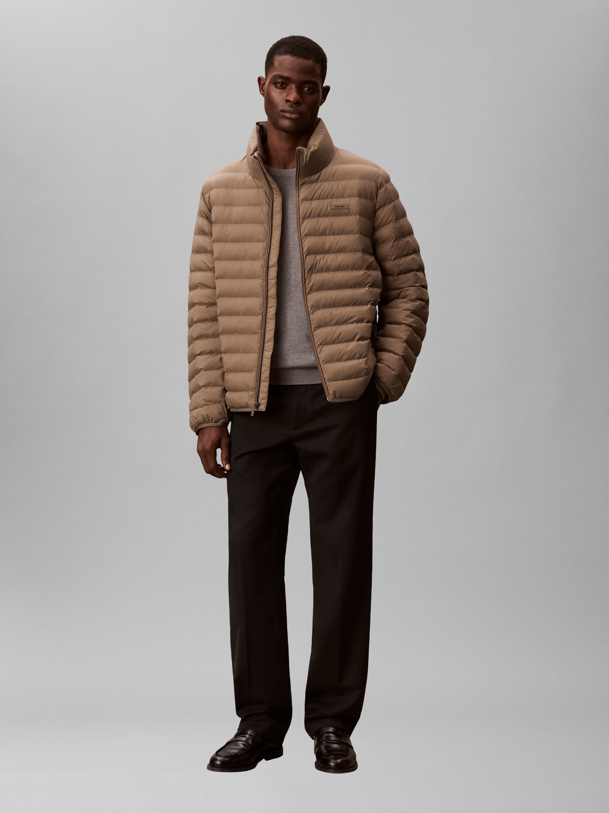 Thumbnail - Calvin Klein Steppjacke "LS LT WT NYLN CHNNLD" ohne Kapuze Mit Rundhalsausschnitt