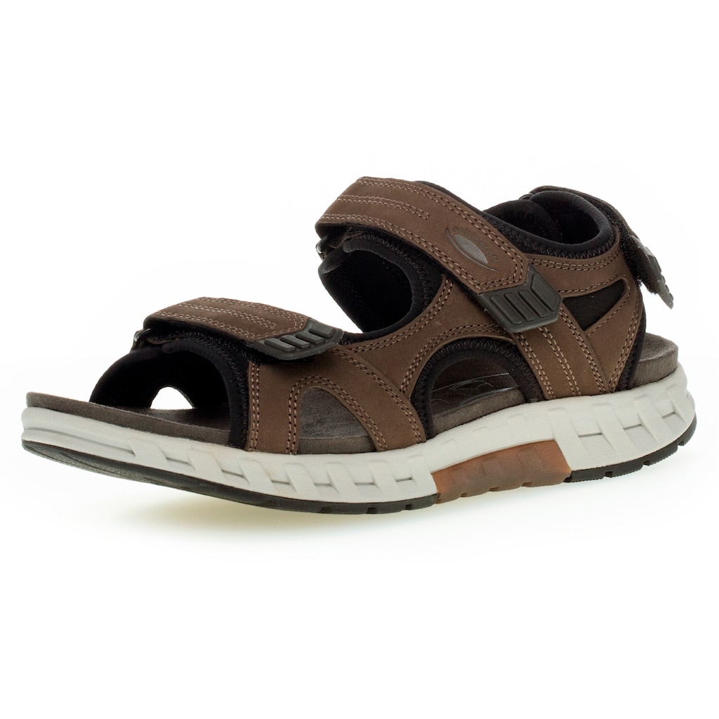 Gabor Rollingsoft Sandale, Sommerschuh, Klettschuh, Freizeitsandale, im Trekking Look, Weite G