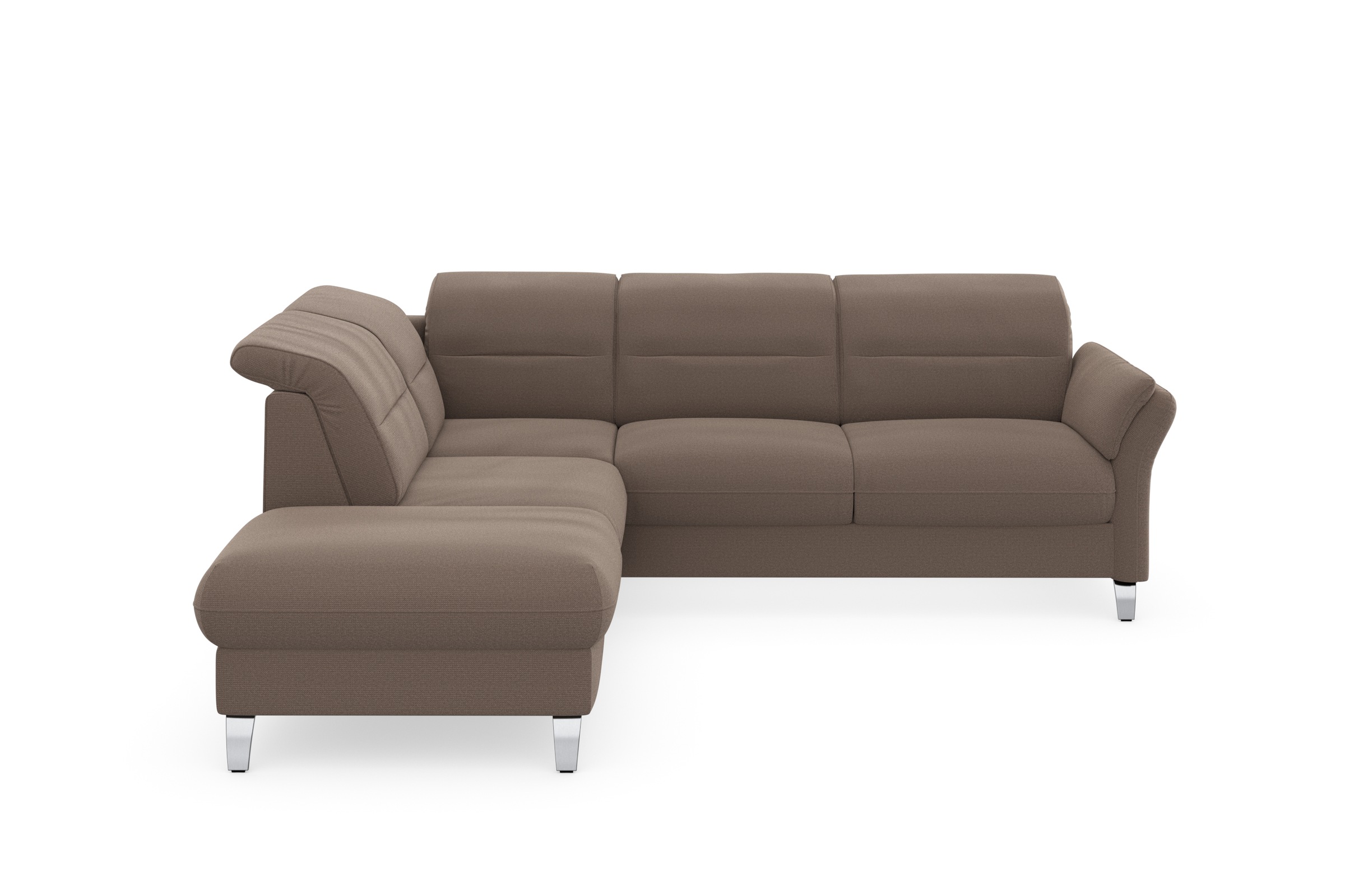 sit&more Ecksofa "Grenoble L-Form mit Federkern" wahlweise mit Bettfunktion günstig online kaufen