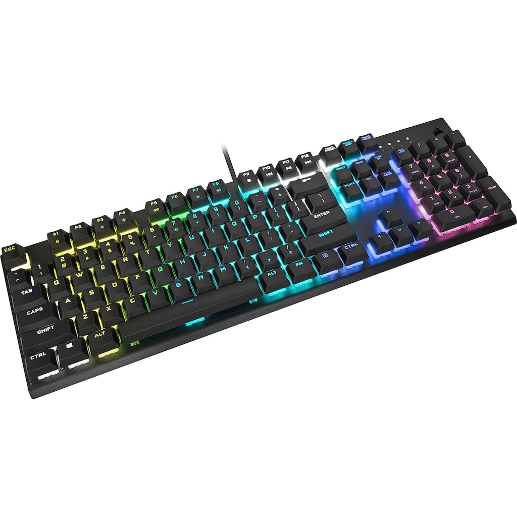 Corsair Gaming-Tastatur »K60 RGB PRO«, (Ziffernblock-ausklappbare Füße)