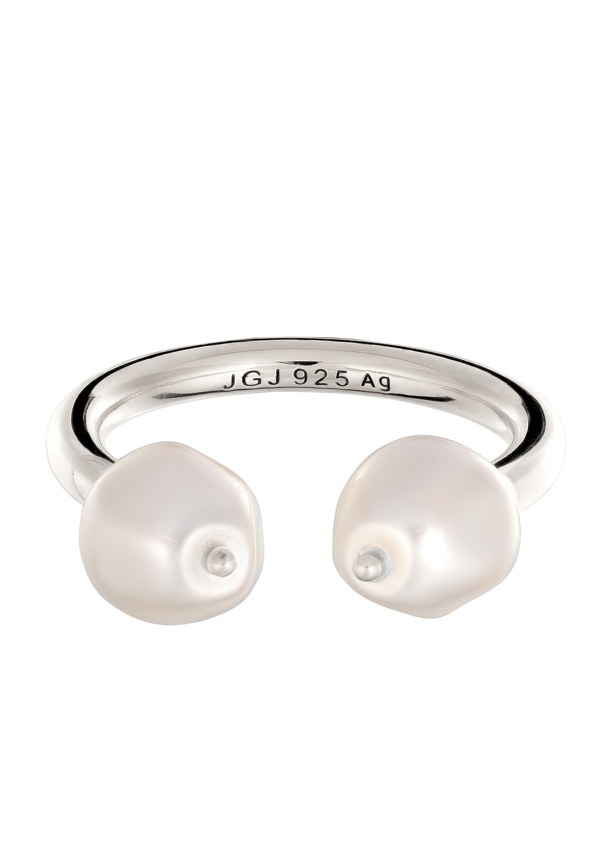 Elli Premium Perlenring »Ring mit Perlen von Swarovski(R) 925 Sterling Silber«