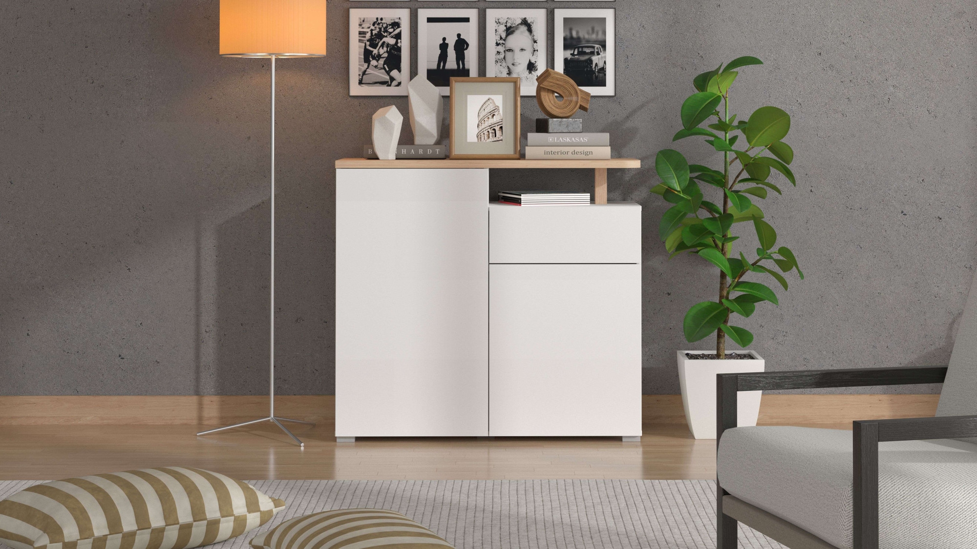 INOSIGN Kommode "Aterno Sideboard, Anrichte", Breite 154 cm, mit Push-to-Op günstig online kaufen