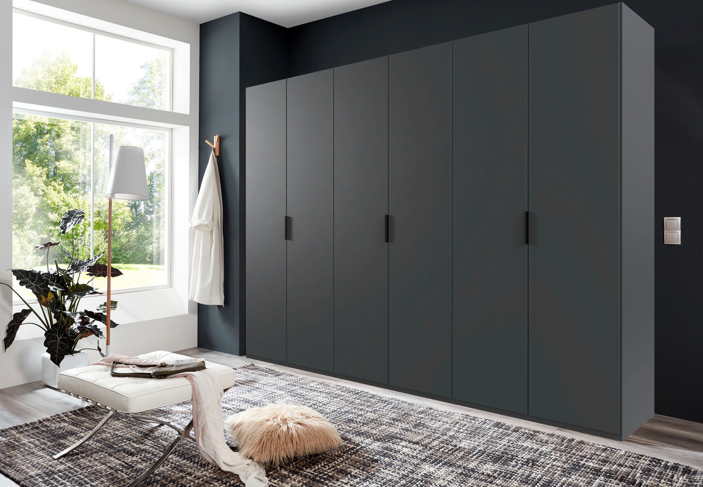 Wimex Kleiderschrank »Oxford by fresh to go, in 3 Breiten, Made in Germany«, (wahlweise mit oder ohne Spiegel), mit hochwertigen Falttüren für den perfekten Überblick