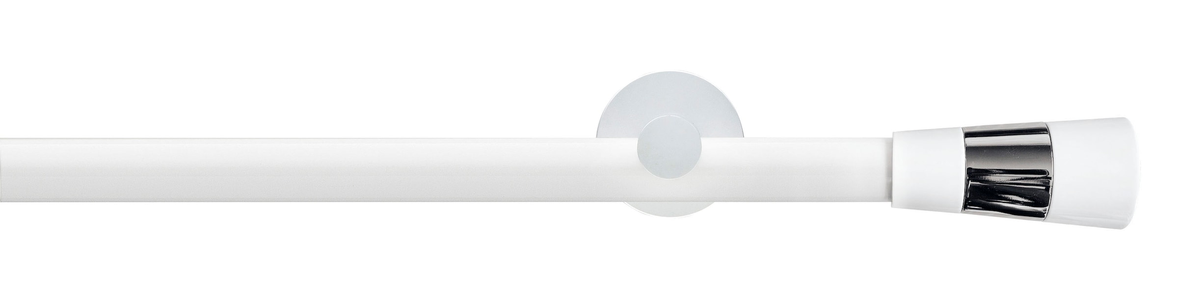 GARESA Gardinenstange "WHITE" Ø 20 mm 1 läufig-läufig Wunschmaßlänge Vorhan günstig online kaufen