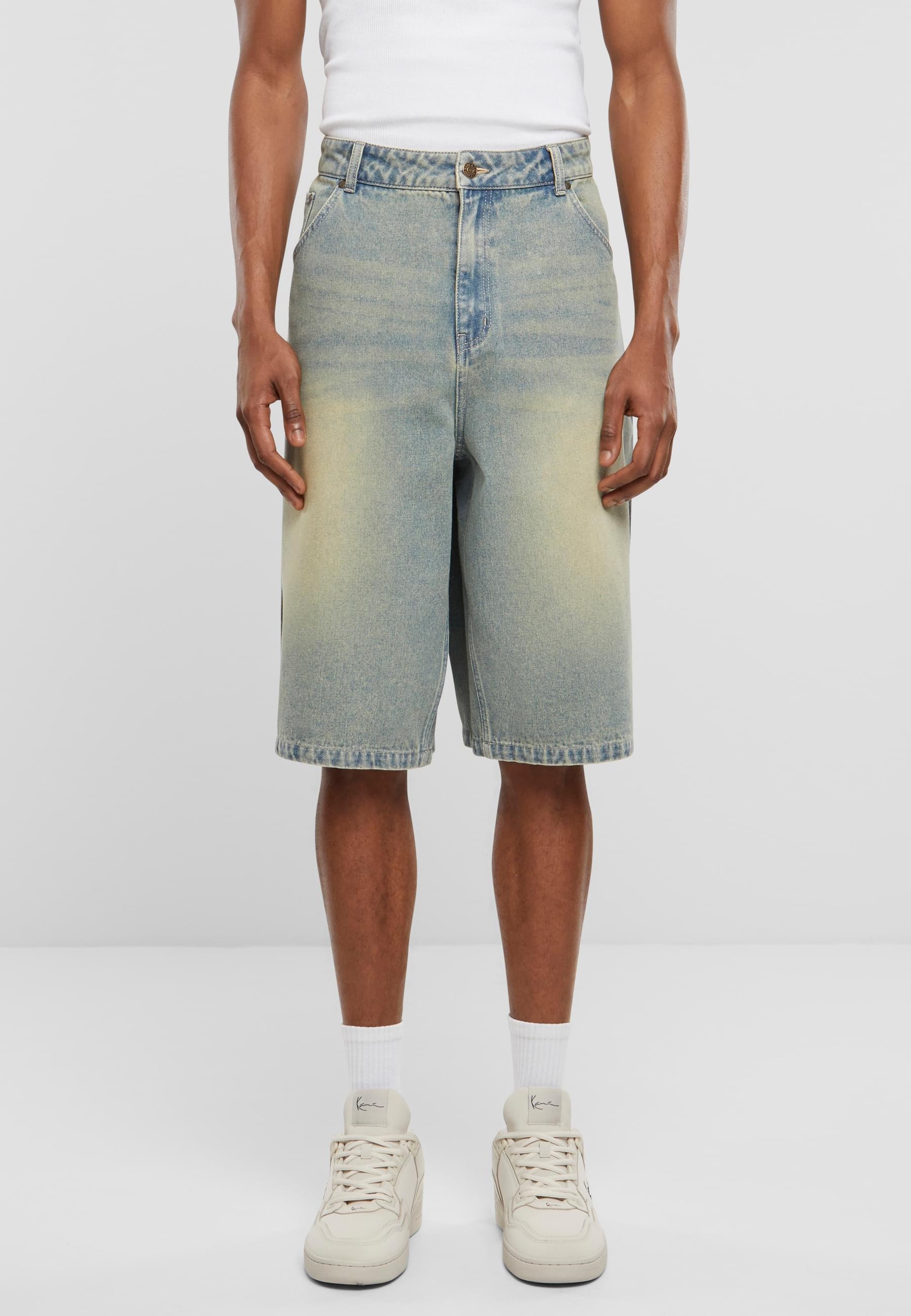Karl Kani Shorts »Karl Kani Herren Karl Kani OG Denim Baggy Jorts«, (1 tlg.)