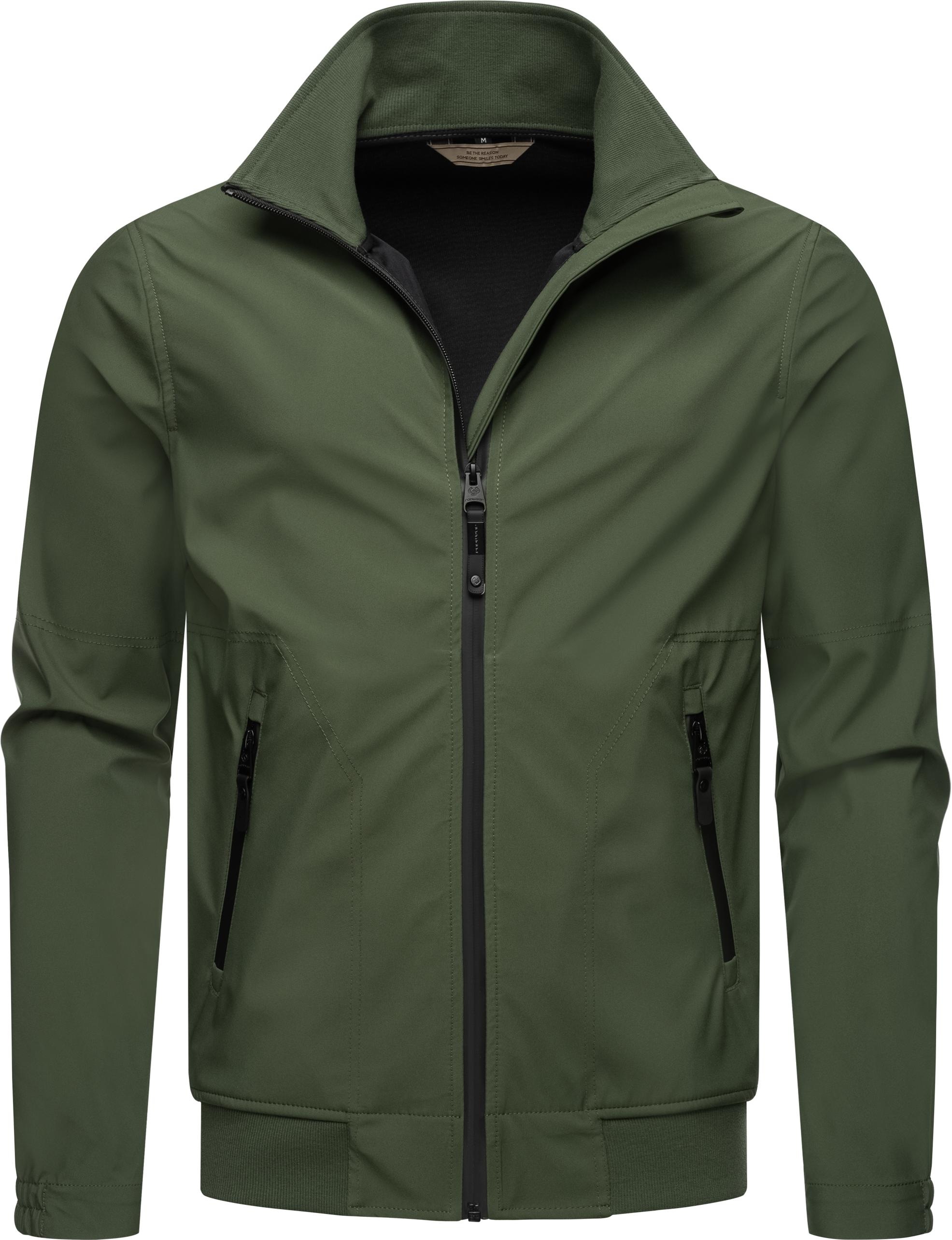 Ragwear Outdoorjacke "Collwie", ohne Kapuze, wasserdichte Herren Übergangsjacke mit hohem Kragen