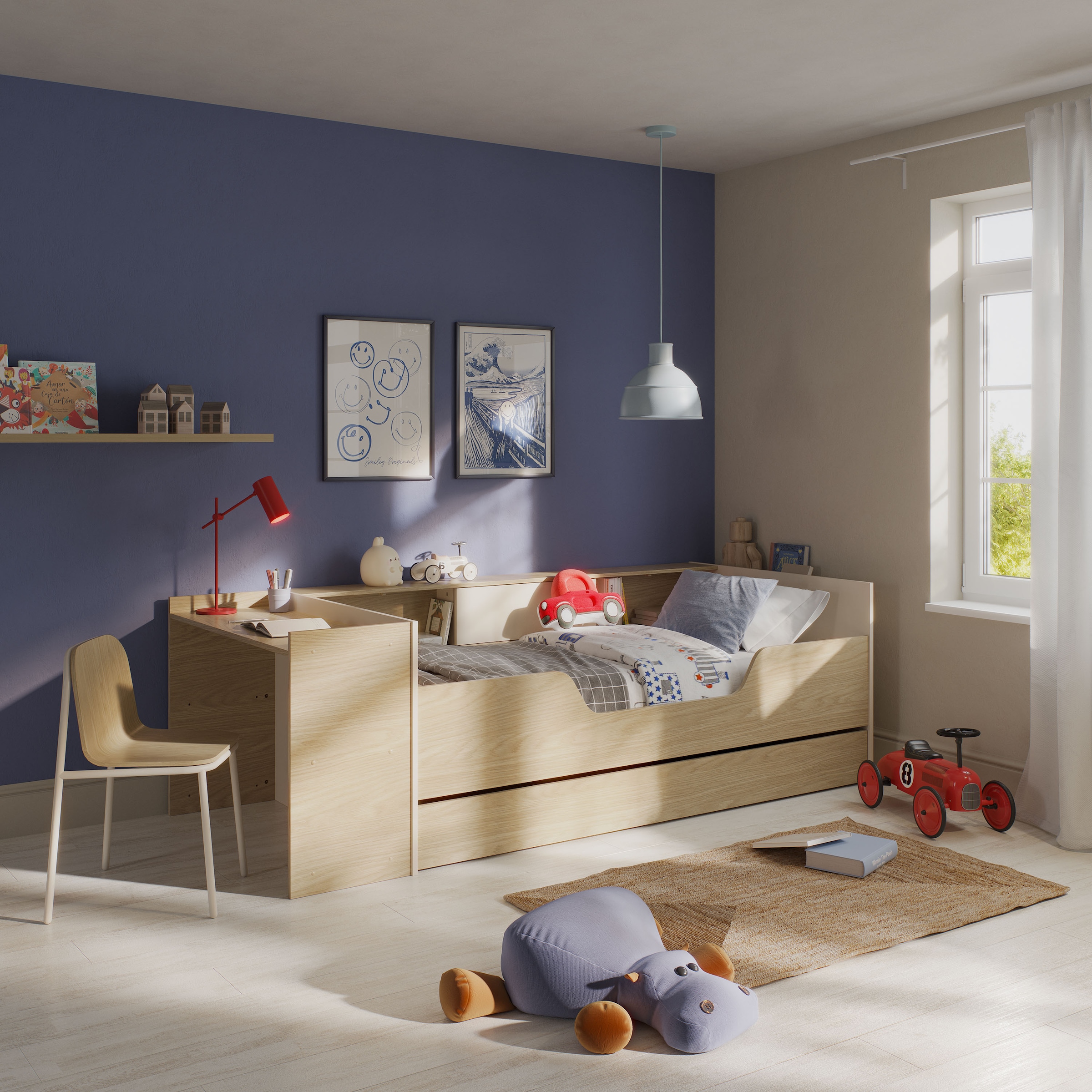 Gami Stauraumbett »BAYA« Ein Bett, das mit Ihrem Kind mitwächst !