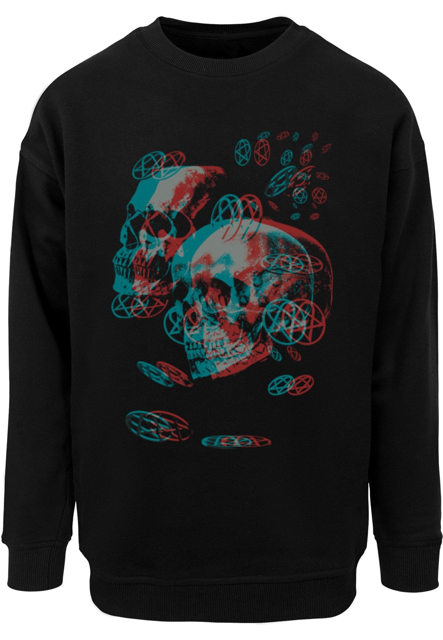 Merchcode Rundhalspullover "Merchcode HIM - 3D Skulls and heartagrams Sweat günstig online kaufen