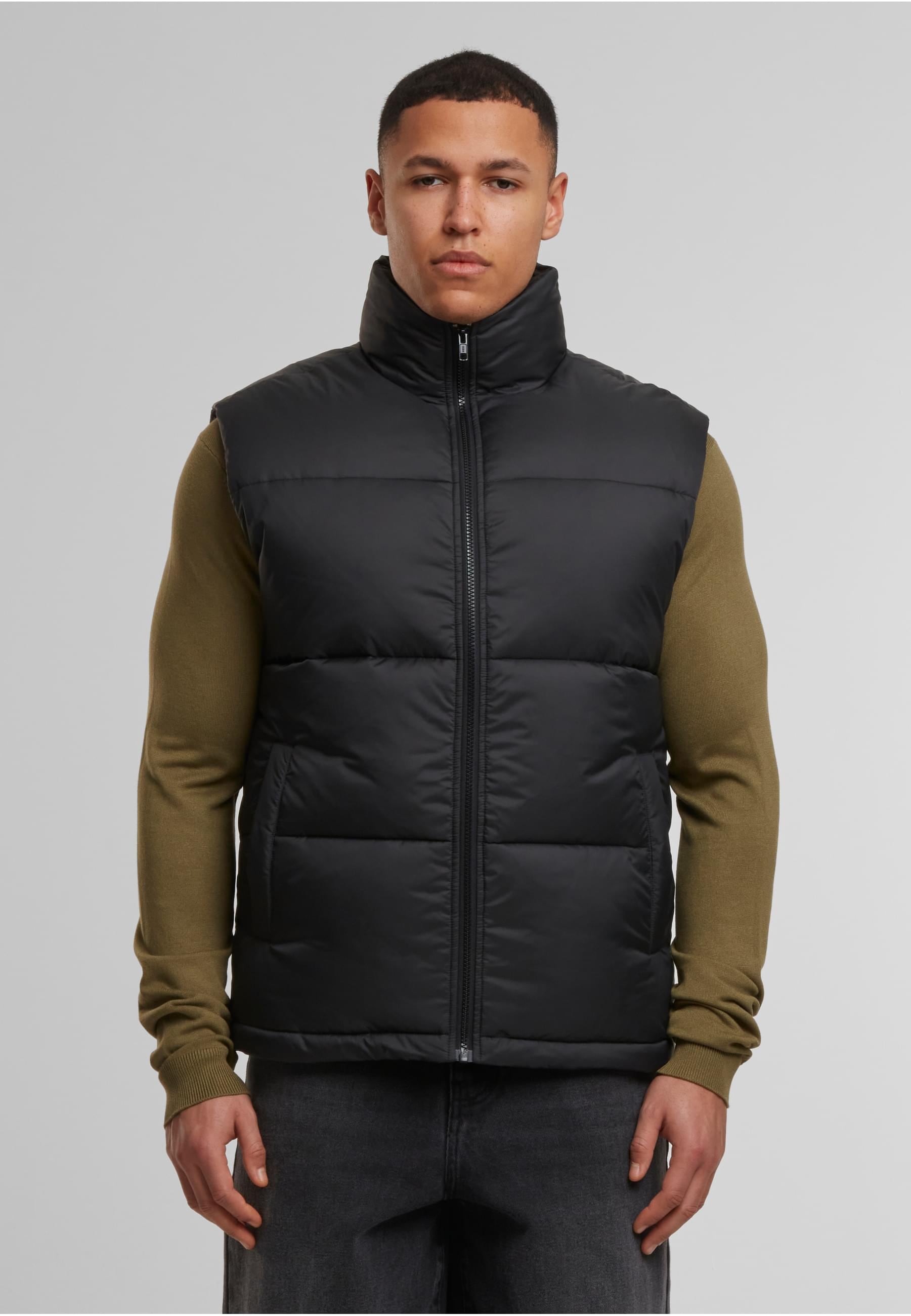 URBAN CLASSICS Steppweste »Urban Classics Basic Puffer Vest«, (1 tlg.)
