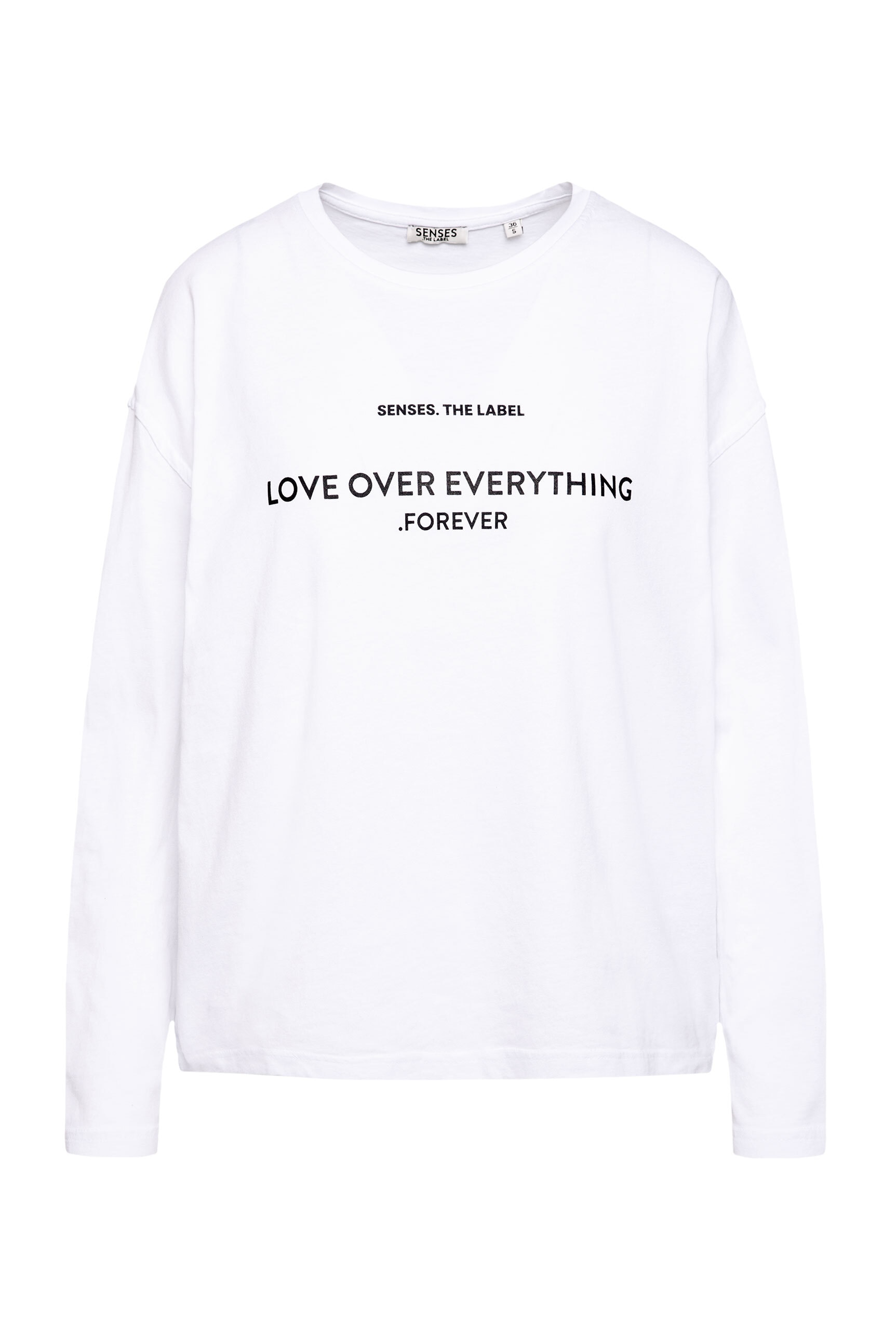 SENSES.THE LABEL Rundhalsshirt mit weiten Ärmeln