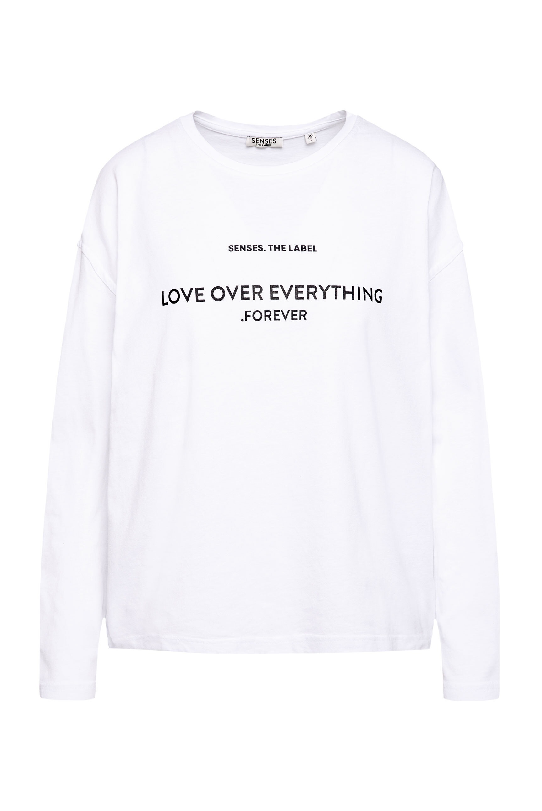 SENSES.THE LABEL Rundhalsshirt mit weiten Ärmeln günstig online kaufen