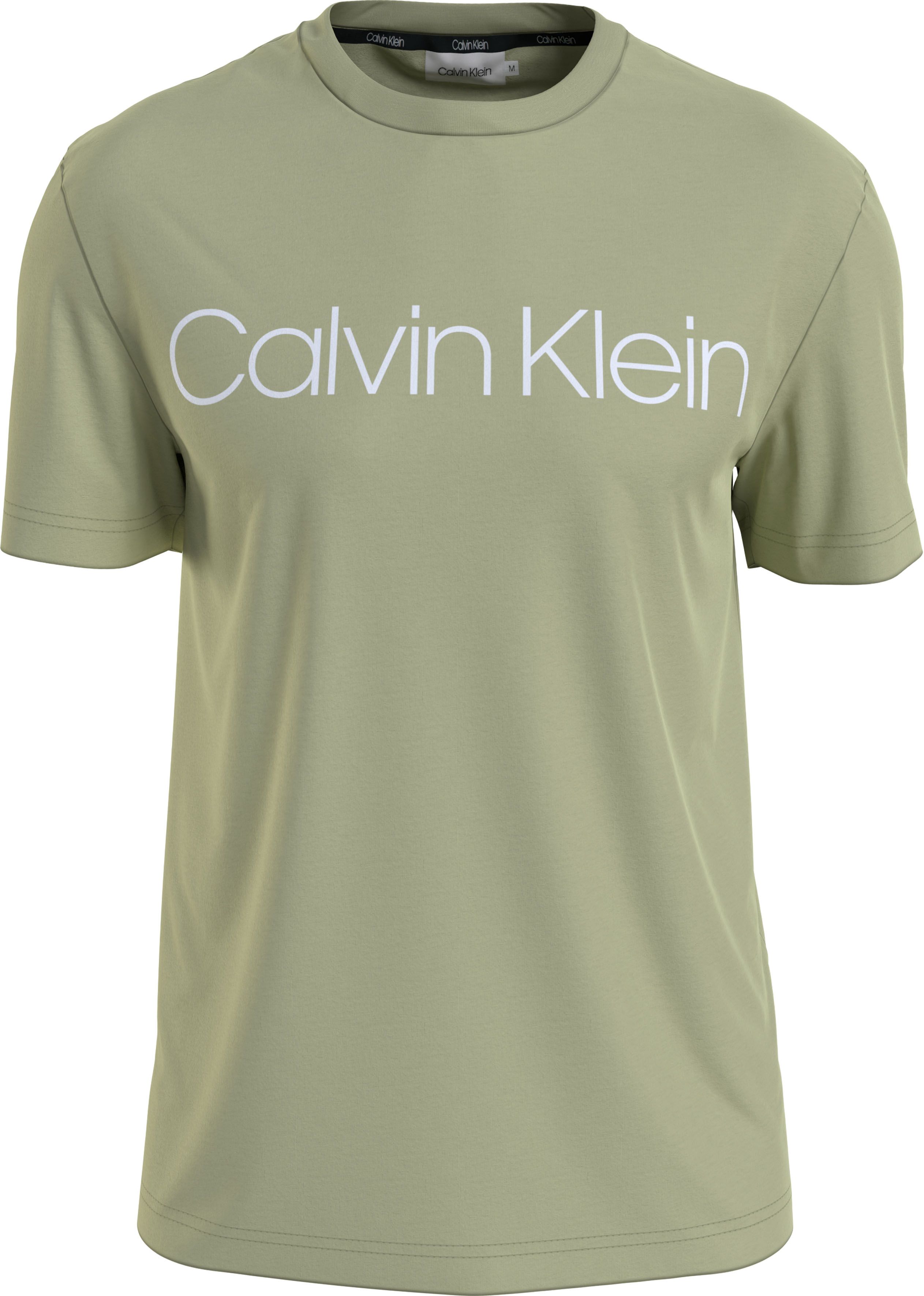 calvin klein -  T-Shirt "COTTON FRONT LOGO T-SHIRT", aus reiner Bio-Baumwolle