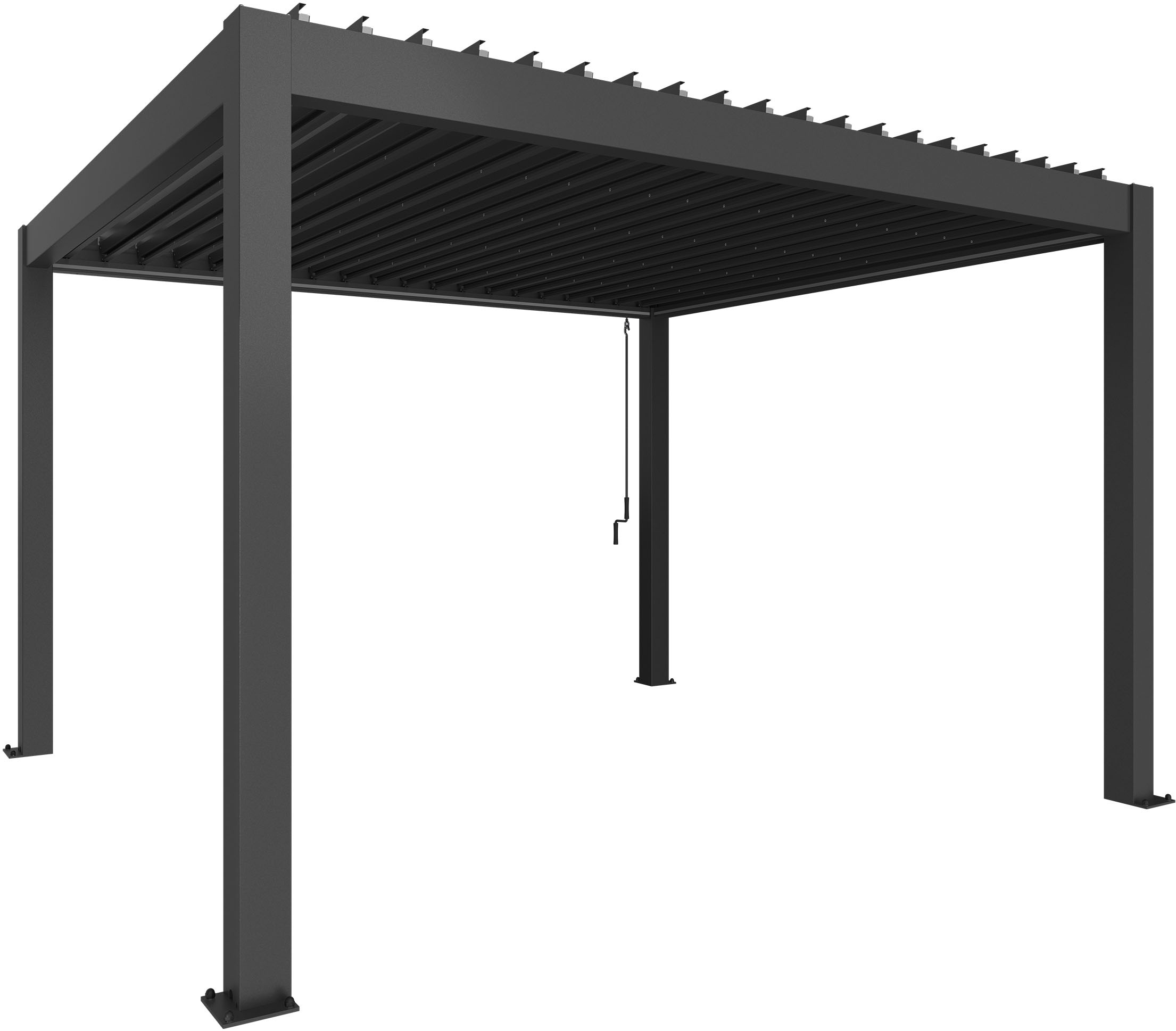Biohort Pergola »4x3,5 m, verschiedene Farben«, 404,5x367,5x264 cm, ausgezeichnet mit dem Red Dot Design Award
