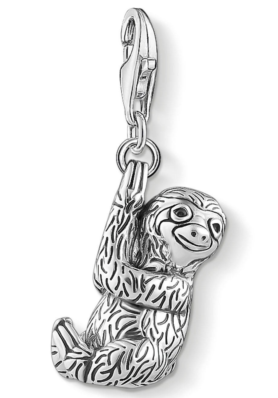 THOMAS SABO Charm Portafortuna Argento 925 Con Zirconi – Incisione 'Luck Is Yours' – K0330-643-14 - 2