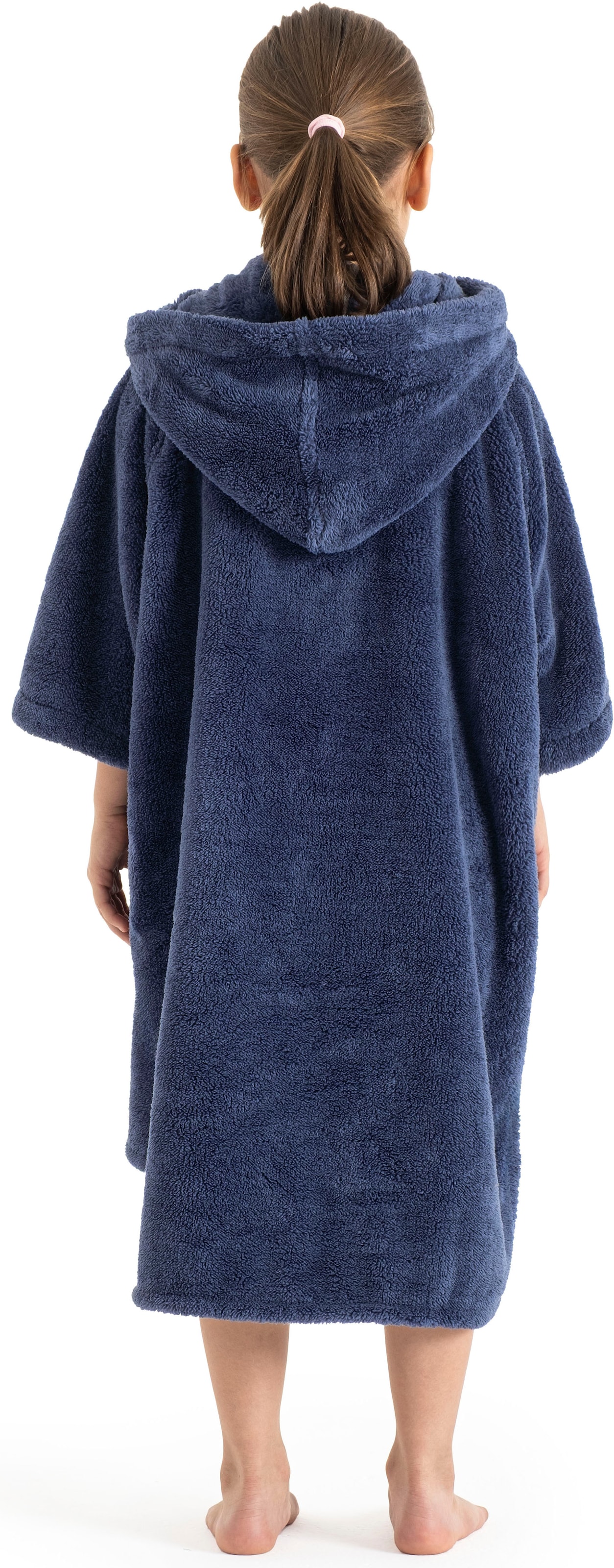 my home Badeponcho »Lillou, für Kinder, ideal für Urlaub oder im Schwimmbad«, (1 St.), weich und kuschelig, Fleece, plüsch, Surfponcho