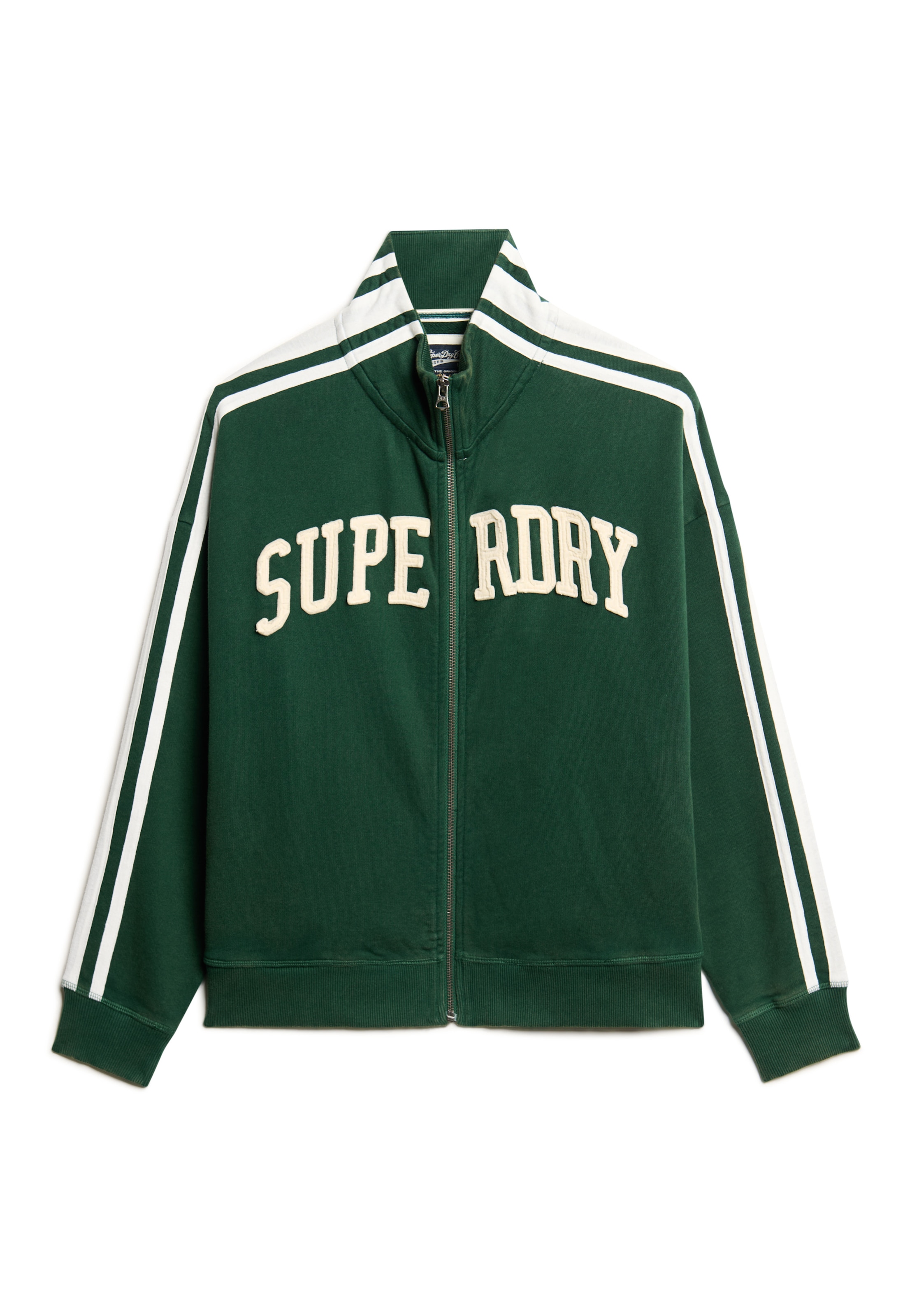 Superdry Sweatjacke »ATHLETIC APPLQ LOOSE ZIP TRACK«, mit hochwertiger Front-Applikation