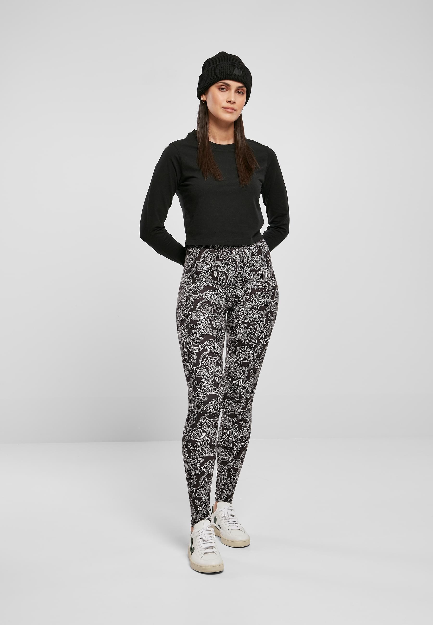 URBAN CLASSICS Leggings »Urban Classics Damen Ladies Soft AOP Leggings«, (1 tlg.)