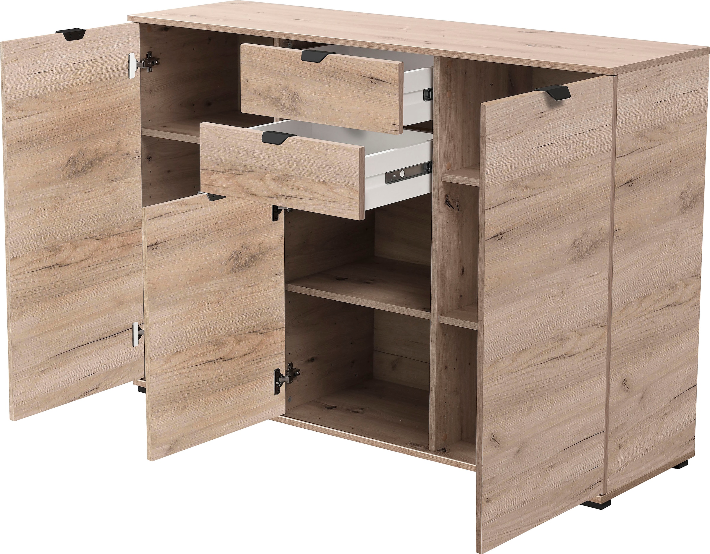 INOSIGN Sideboard »Duero«, Kommode mit 2 Schubkästen, Breite 135 cm