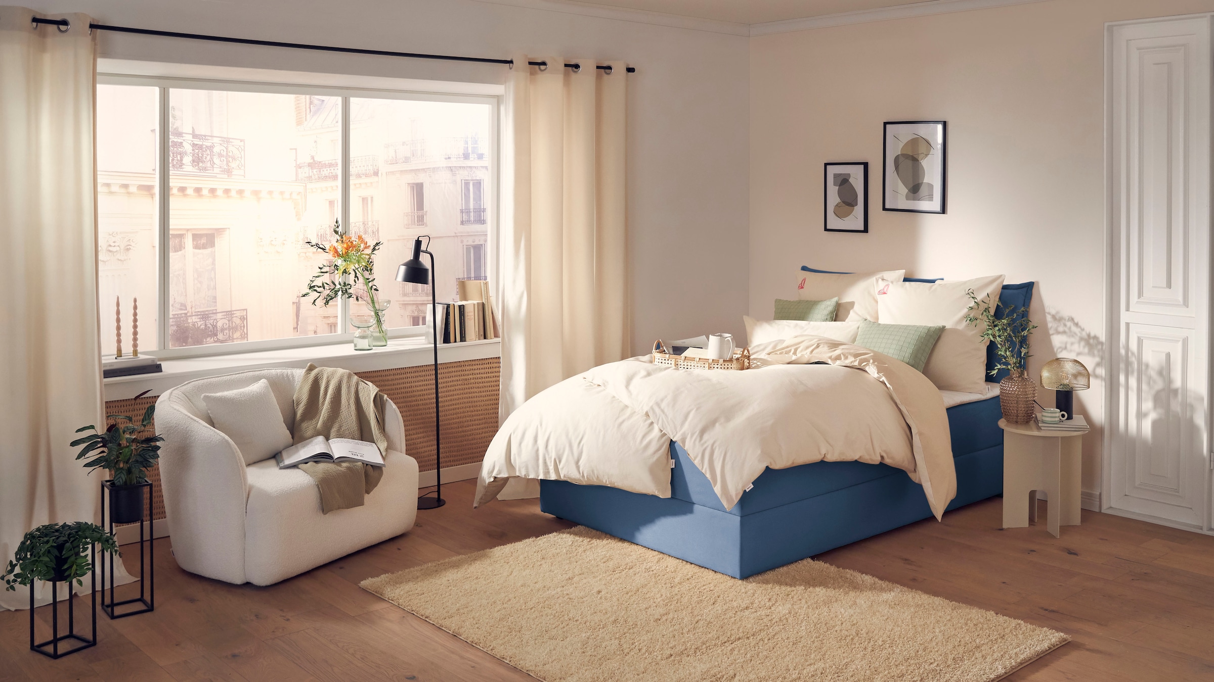andas Boxbett »Kederleicht«, inklusive Bettkasten & Topper, in 4 Breiten und 2 Härtegraden