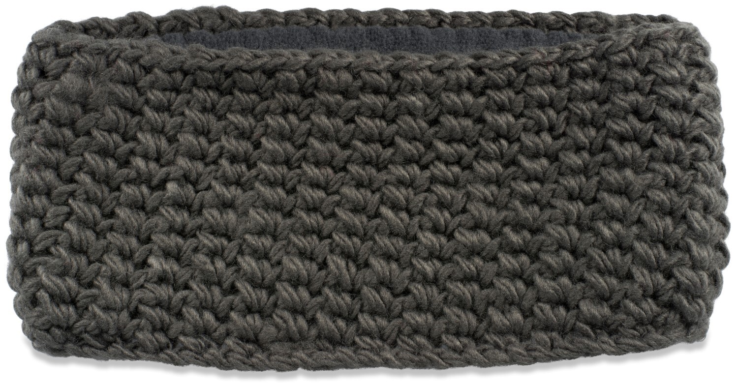 styleBREAKER Stirnband "Breites Grob Gehäkeltes Stirnband Einfarbig" 1 Stk.