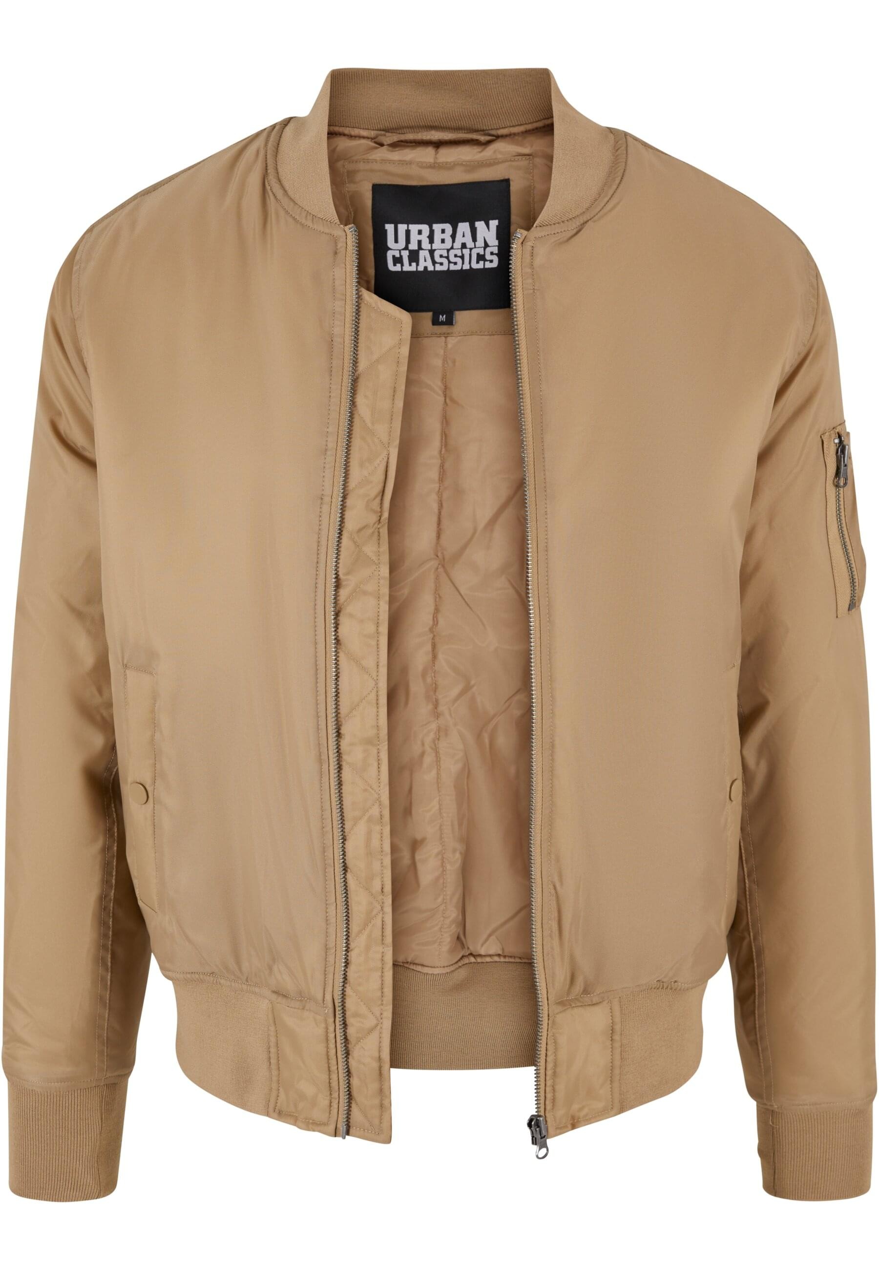 URBAN CLASSICS Anorak »Urban Classics Herren Basic Bomber Jacket«, (1 St.), ohne Kapuze