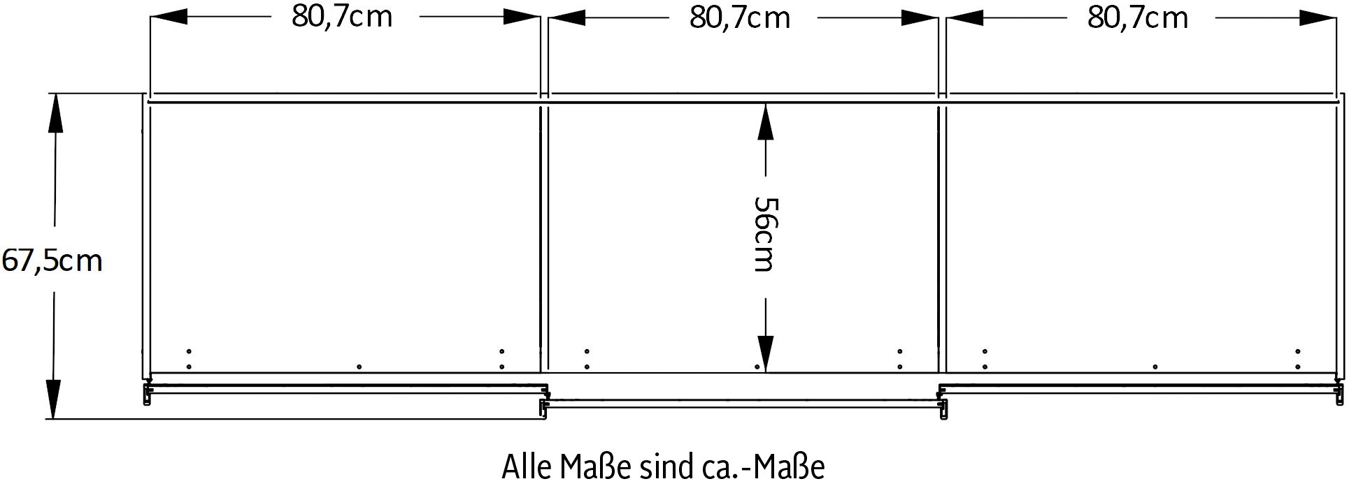 STAUD Schwebetürenschrank »Includo, Made in Germany«, Mit vier verschiedenen Ausstattungsvarianten