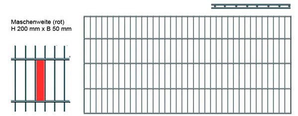 Peddy Shield Doppelstabmattenzaun 103 cm hoch, 10 Matten für 20 m Zaun, ohn günstig online kaufen