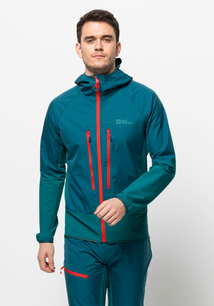 Jack Wolfskin Softshelljacke »ALPSPITZE HOODY M«, mit Kapuze