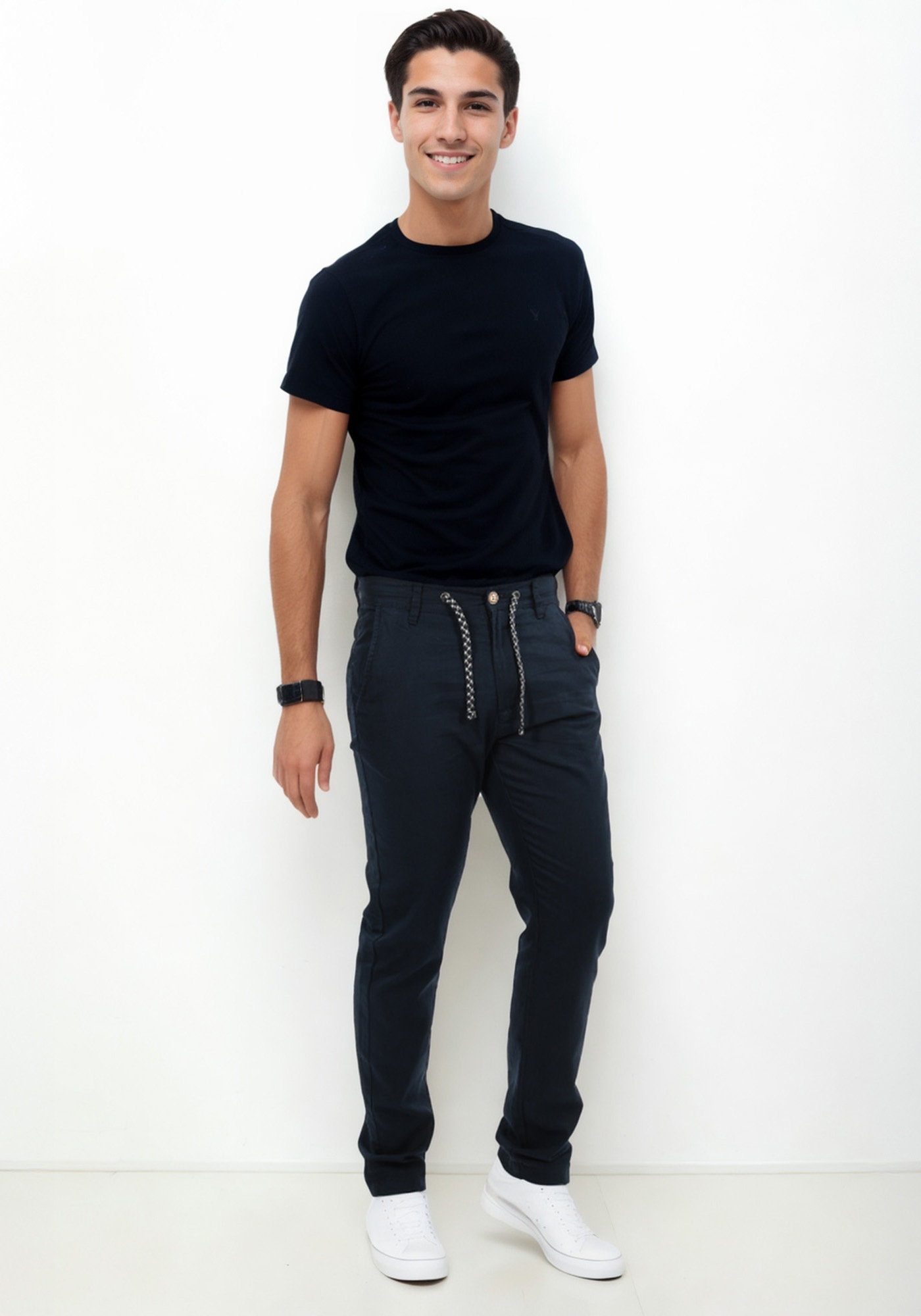 Indicode Stoffhose "Inboris", mit innen liegendem Kordelzug günstig online kaufen