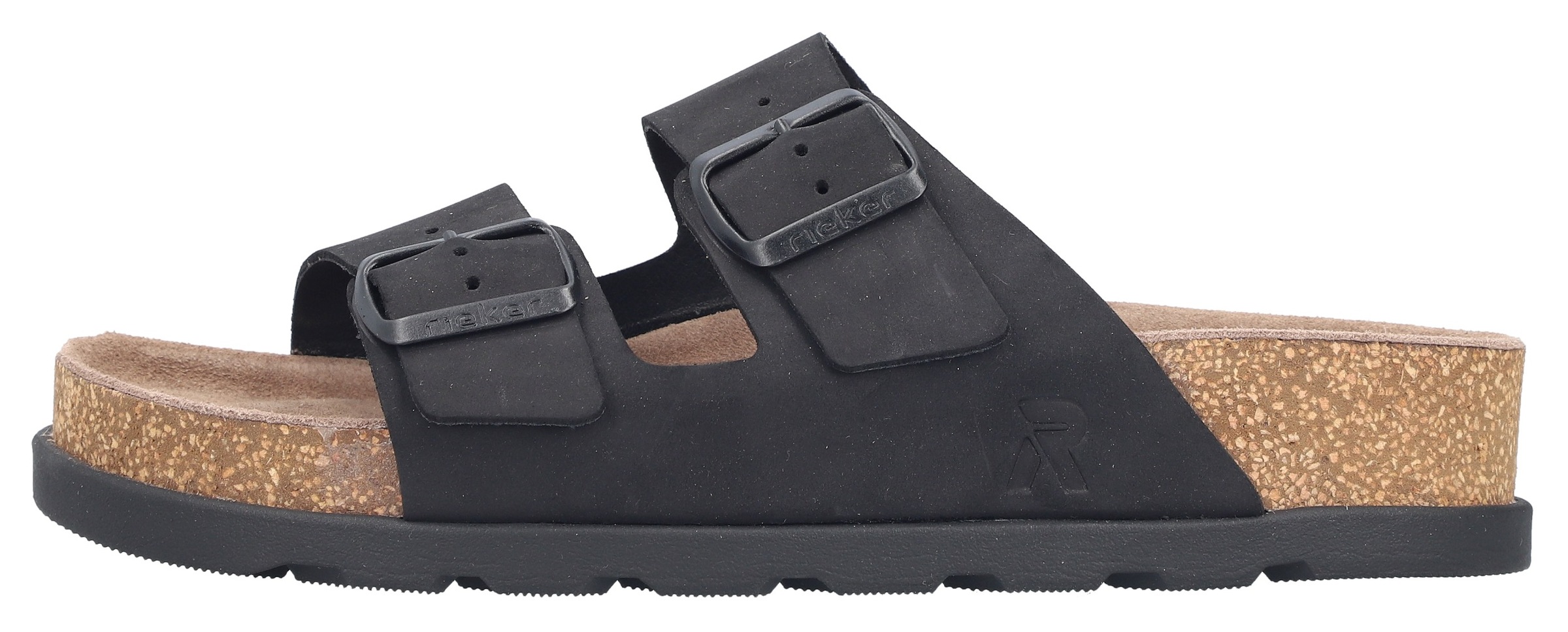 Rieker Pantolette  Hausschuh, Sommerschuh, Strandschuh, Zweischnaller mit Softfußbett