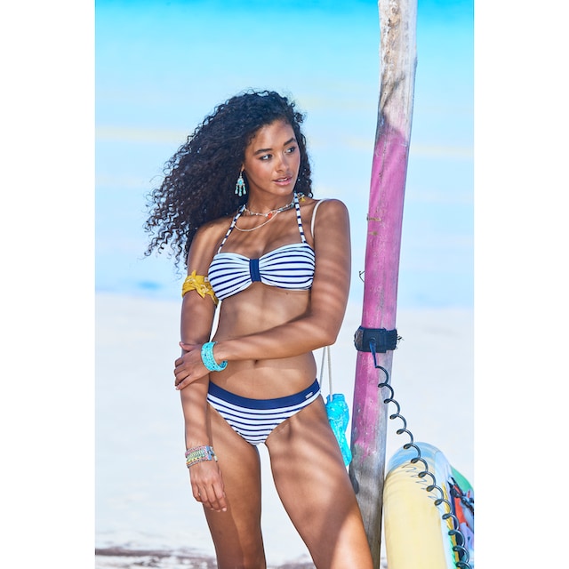 online Bandeau-Bikini-Top bestellen | »Summer«, Beach BAUR kontrastfarbener mit Venice Schlaufe