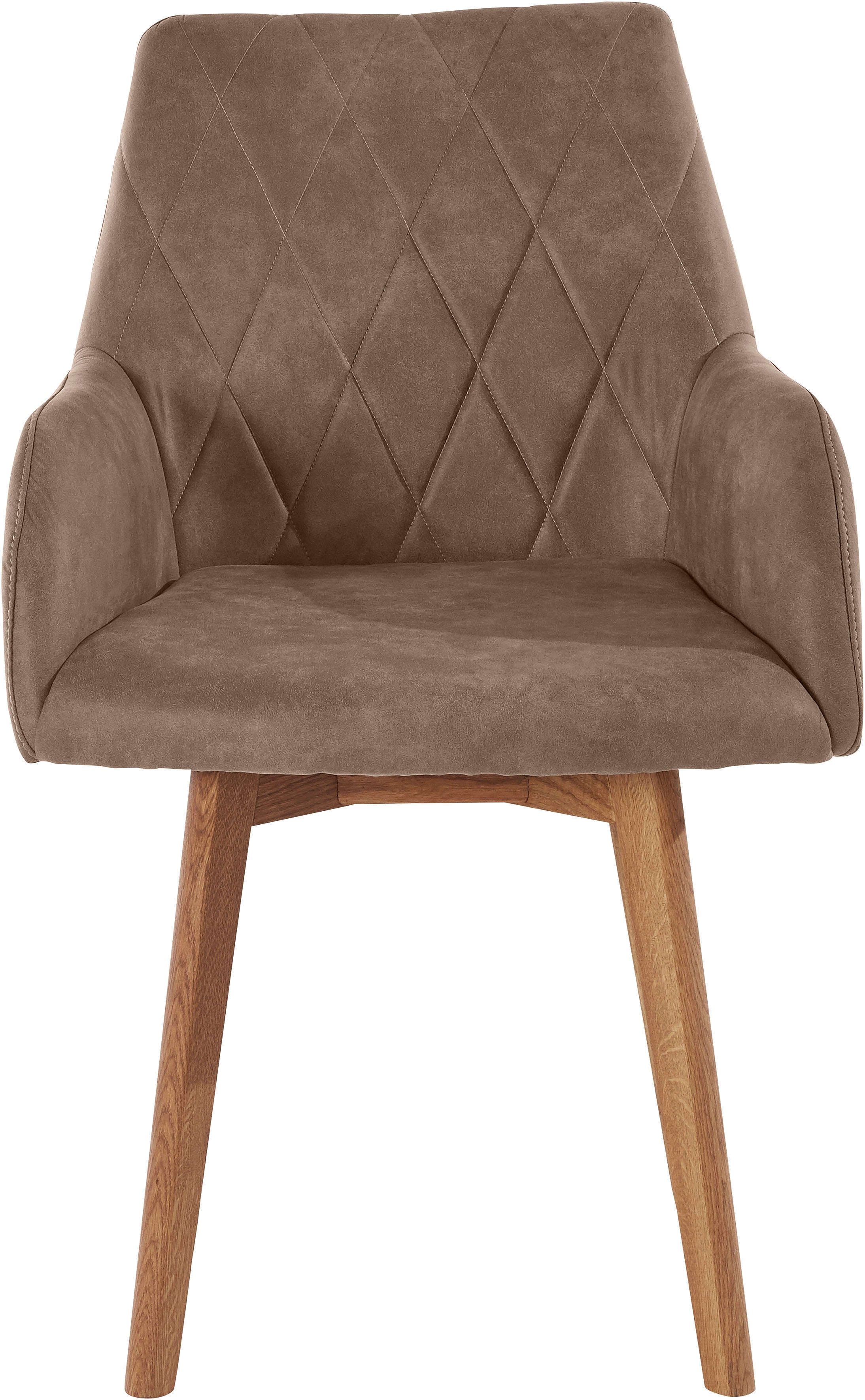 Thumbnail - OTTO home Esszimmerstuhl "Brest" (Set) 2 Stk.Armlehnstuhl in Leder oder Microfaser, Gestell Eiche Massiv geölt